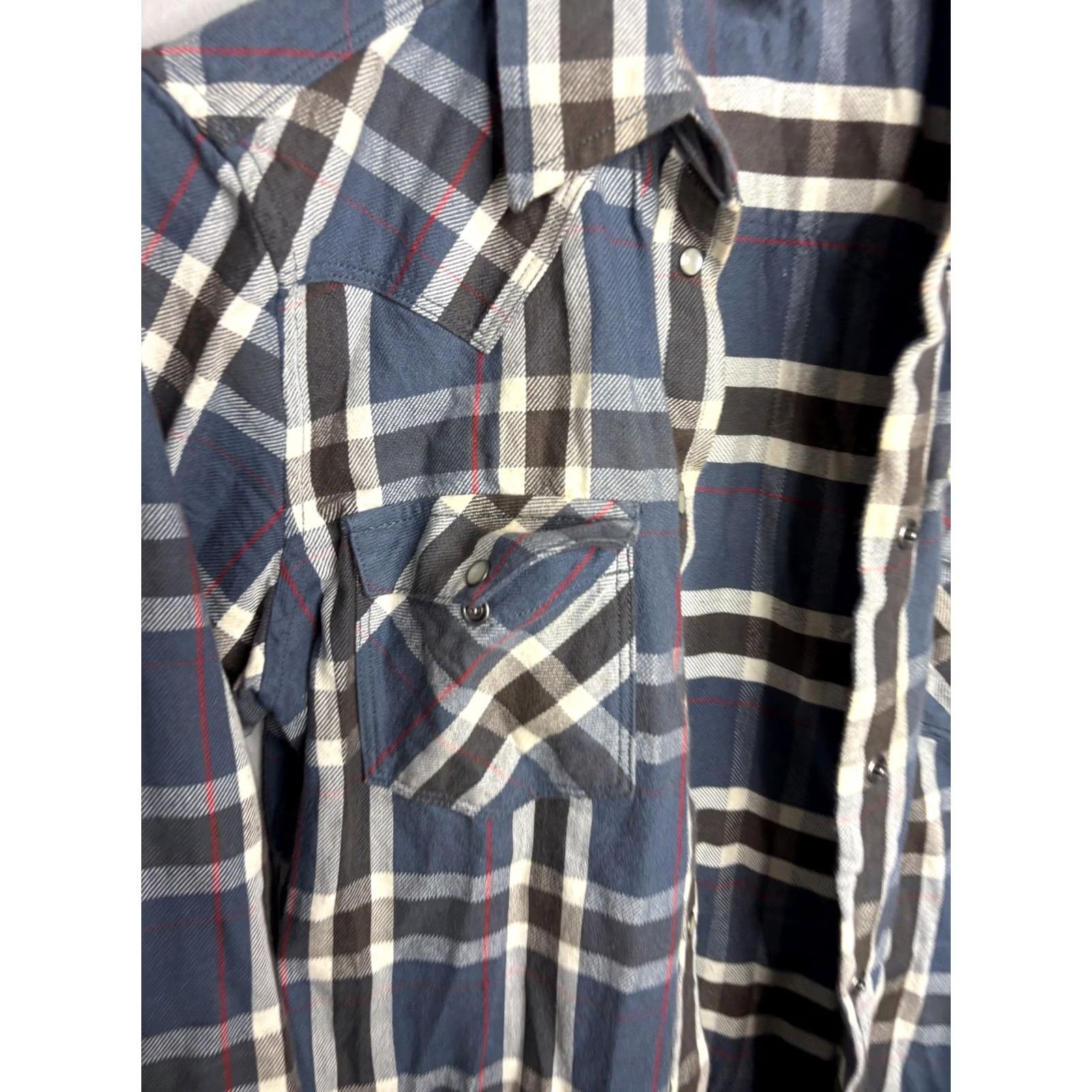 Ralph Lauren Lauren Jeans Co Ralph Lauren Shirt Mens Medium Blue Plaid Western Pearl Snap 90s Size US M / EU 48-50 / 2 - 3 Thumbnail