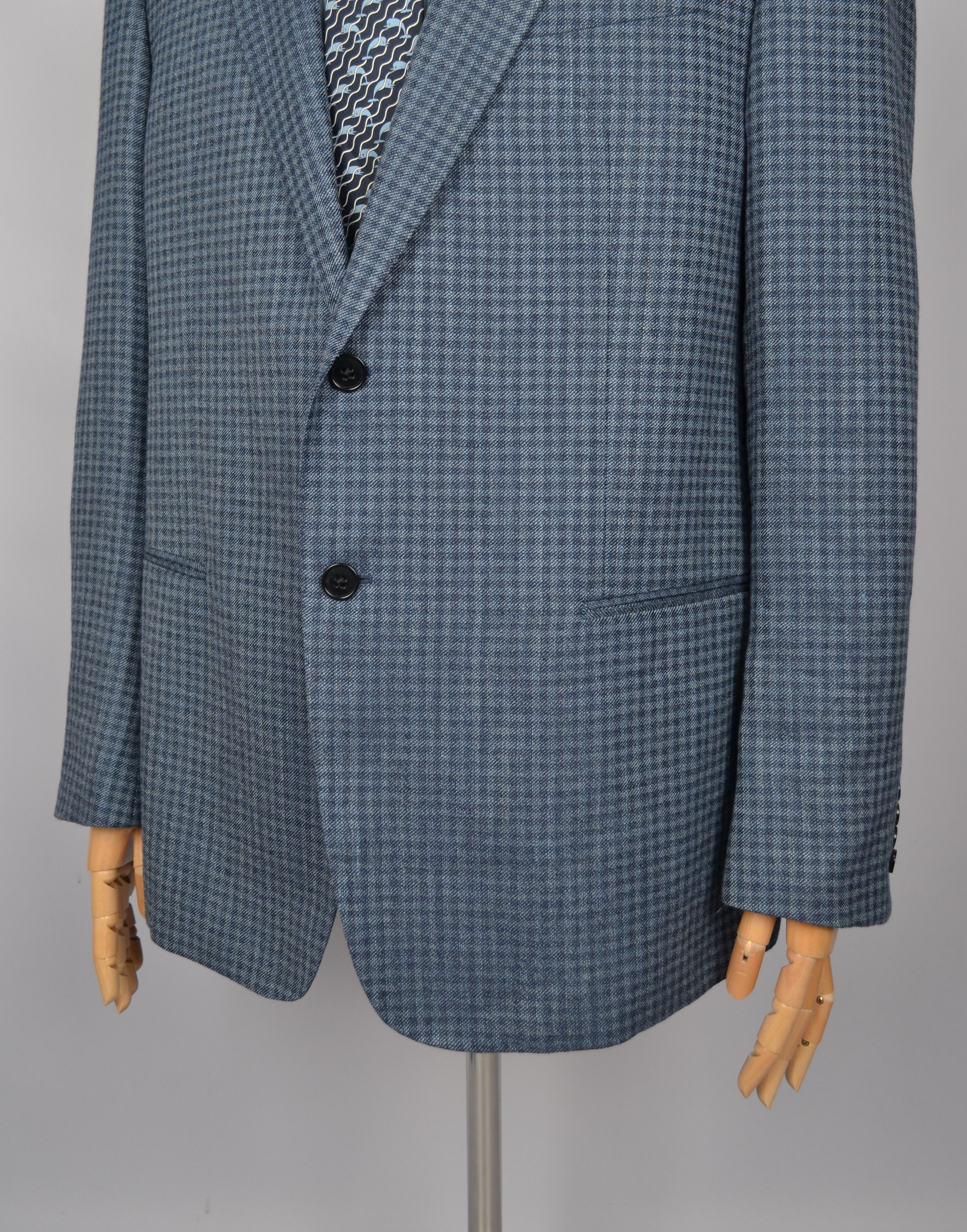 Designer × Emporio Armani Armani Collezioni G Line Linen Wool Jacket Blazer US48 Slim Size 48S - 5 Thumbnail