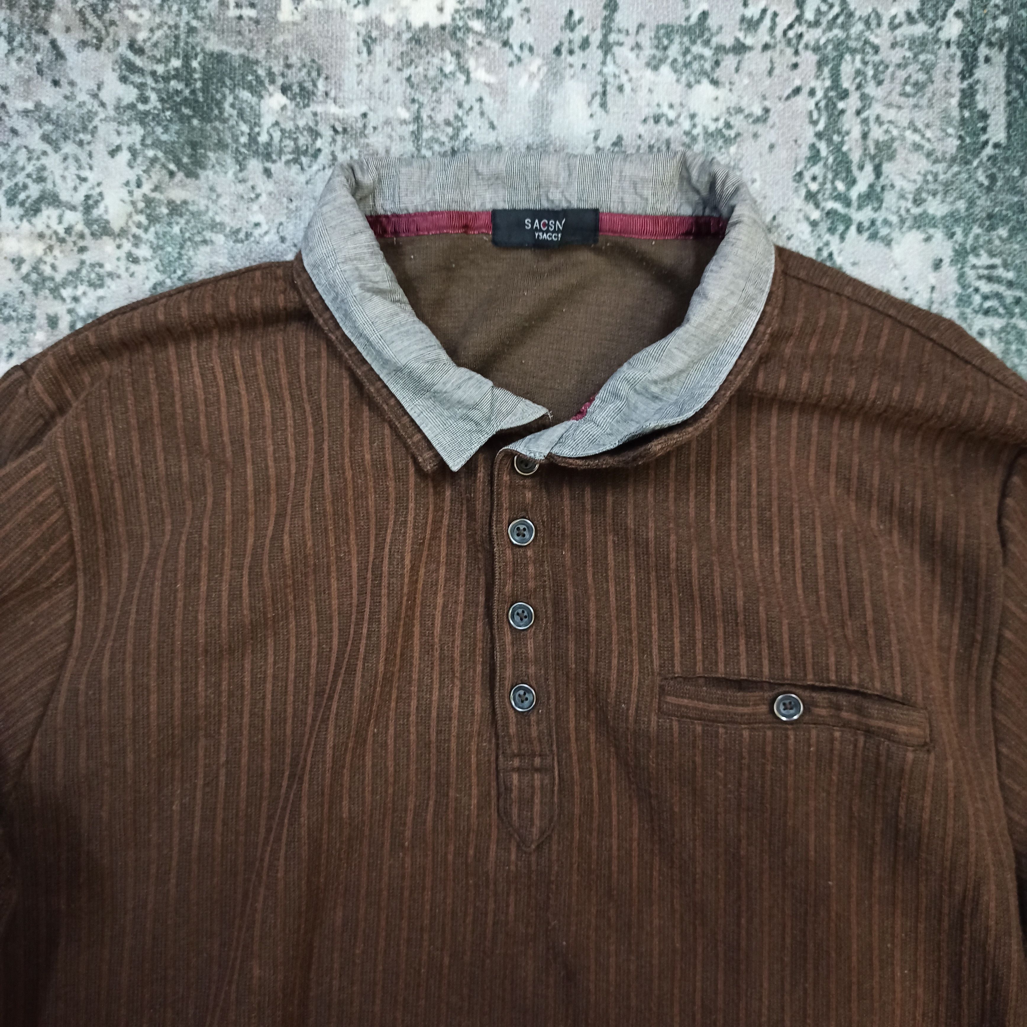 Yohji Yamamoto Vintage SACSNY Y'SACCS By Yohji Yamamoto/Ys Long Sleeve Size US L / EU 52-54 / 3 - 3 Thumbnail