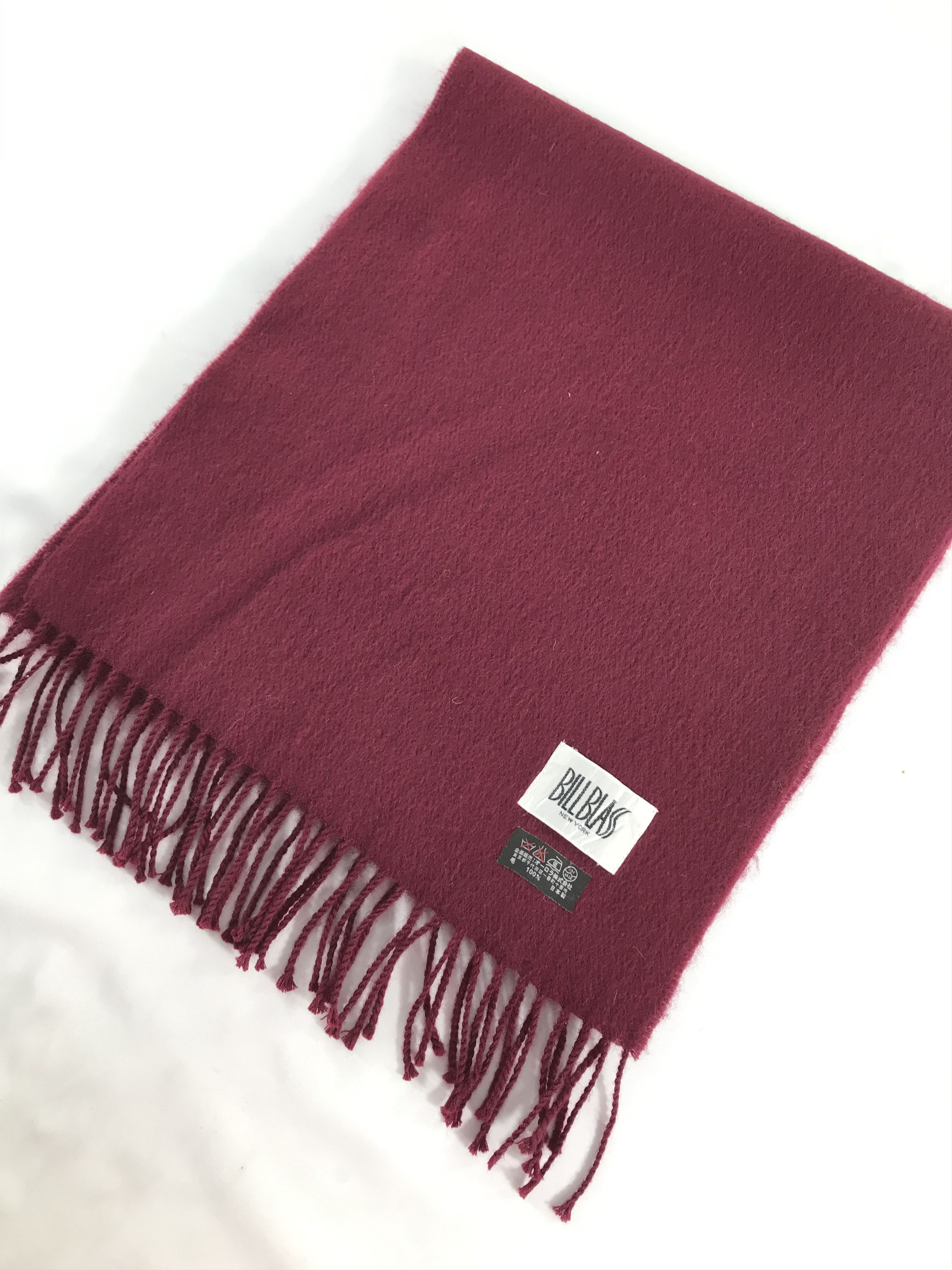 Bill Blass Bill Blass Wool Scarf Muffler V574 Size ONE SIZE - 3 Thumbnail