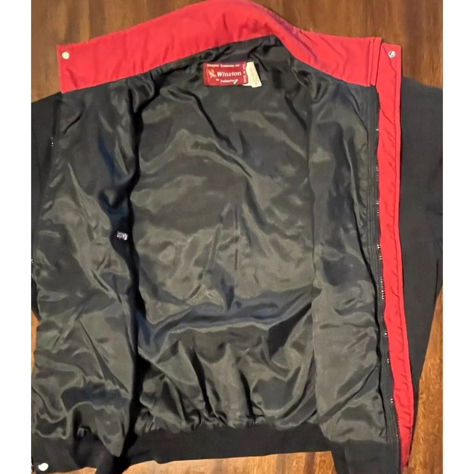 Vintage VINTAGE Winston by Swingster Racing Team Bomber Jacket N/A Men L Black 90s USA Racing Clothes Jacket Size US L / EU 52-54 / 3 - 4 Thumbnail