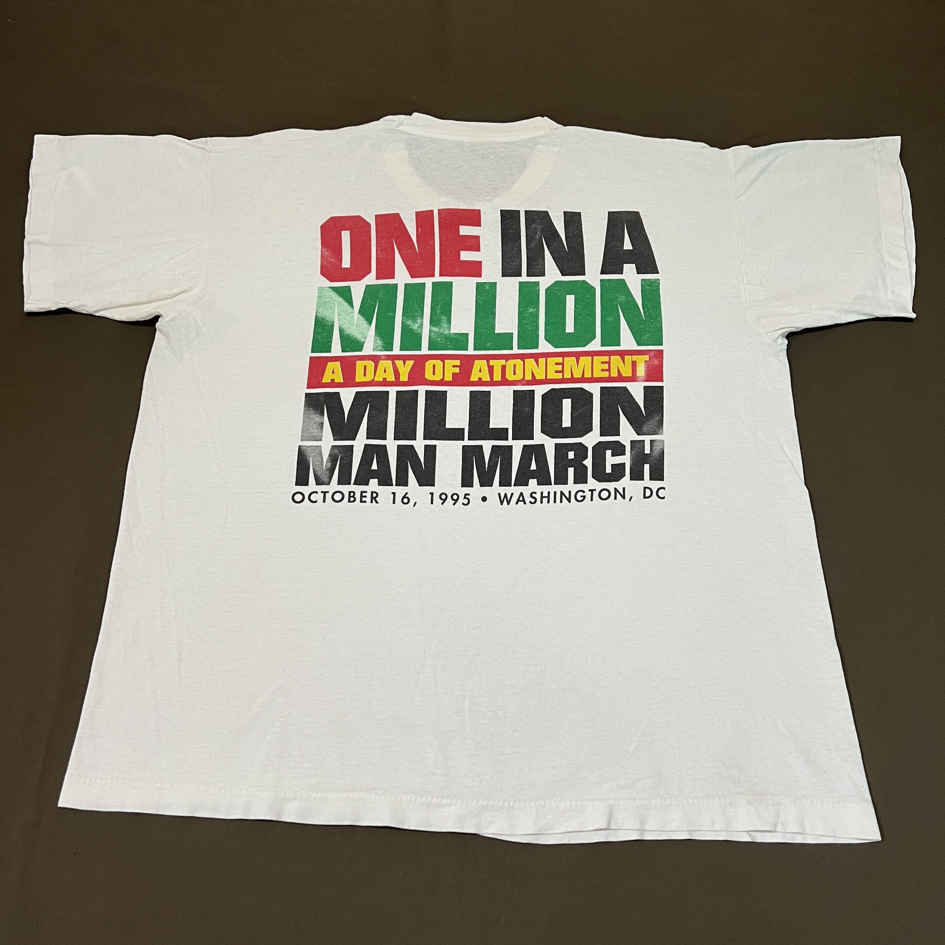 Rap Tees Vintage 90s Million Man March God truth unity Promo Tee XL Size US XL / EU 56 / 4 - 12 Thumbnail