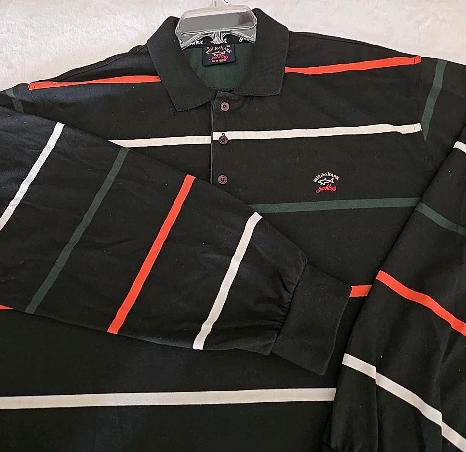 Paul & Shark Paul & Shark Mens 3XL Yachting Rugby Long Sleeve Polo Shirt Size US XXL / EU 58 / 5 - 2 Thumbnail