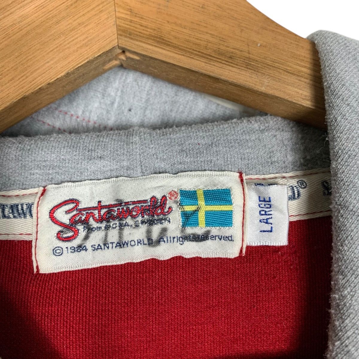 Japanese Brand SANTAWORLD Graphics Printed Hoodies Sweatshirt #1483-C67 Size US L / EU 52-54 / 3 - 15 Thumbnail