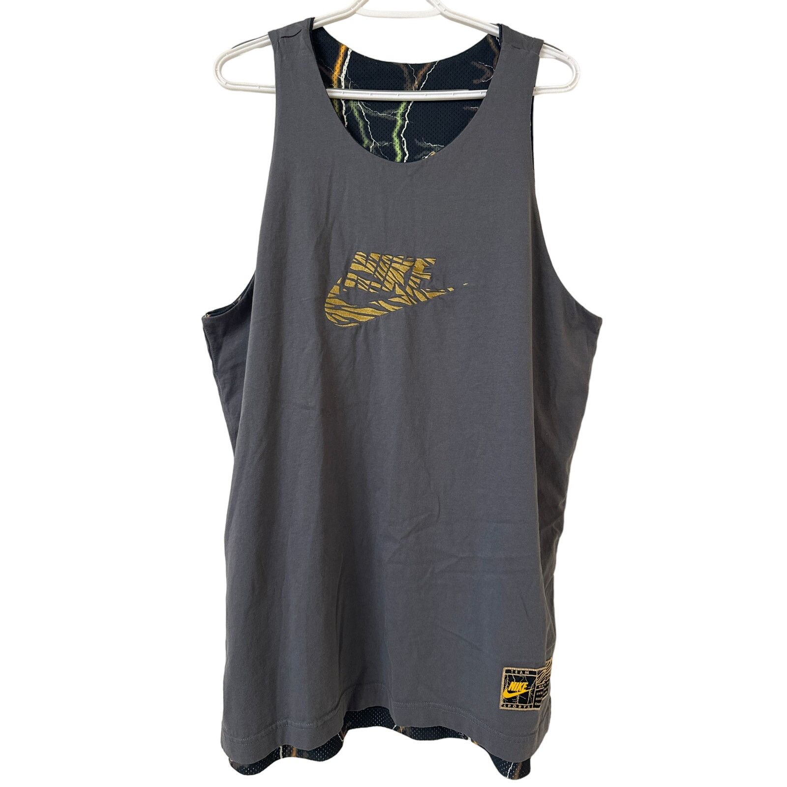 Nike Nike PRM Large Reversible Basketball Jersey Gray, Lightening Size US L / EU 52-54 / 3 - 1 Thumbnail