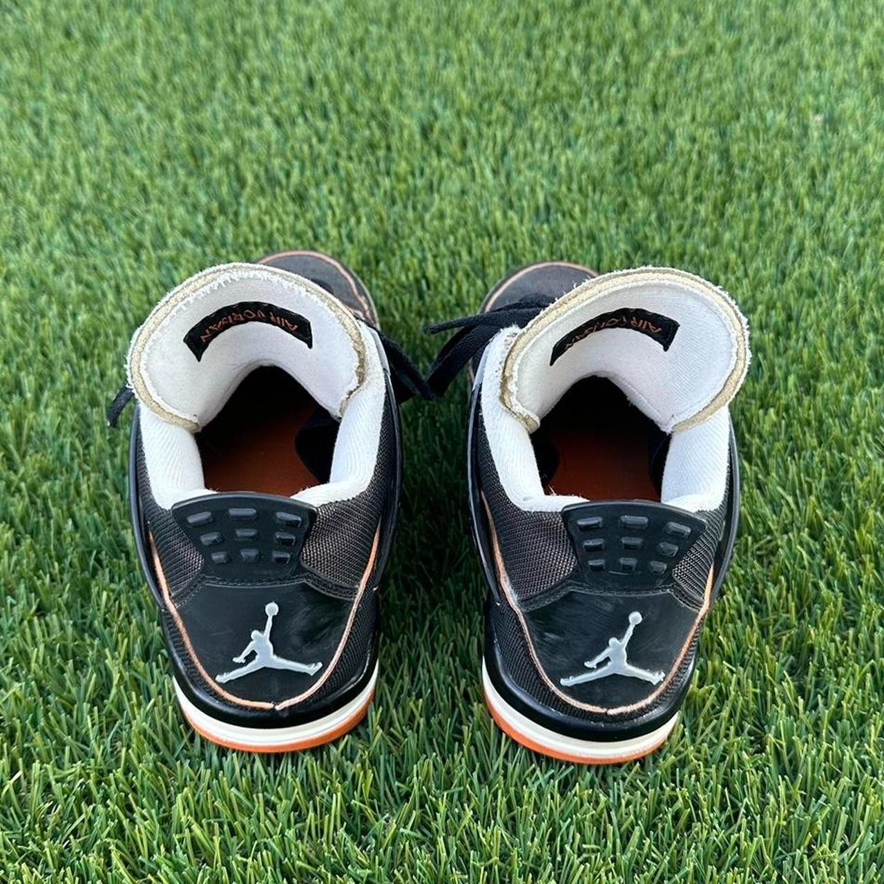 Jordan Brand Jordan 4 Retro SE Sail Black Starfish CW7183-100 Size US 5 / IT 35 - 4 Thumbnail