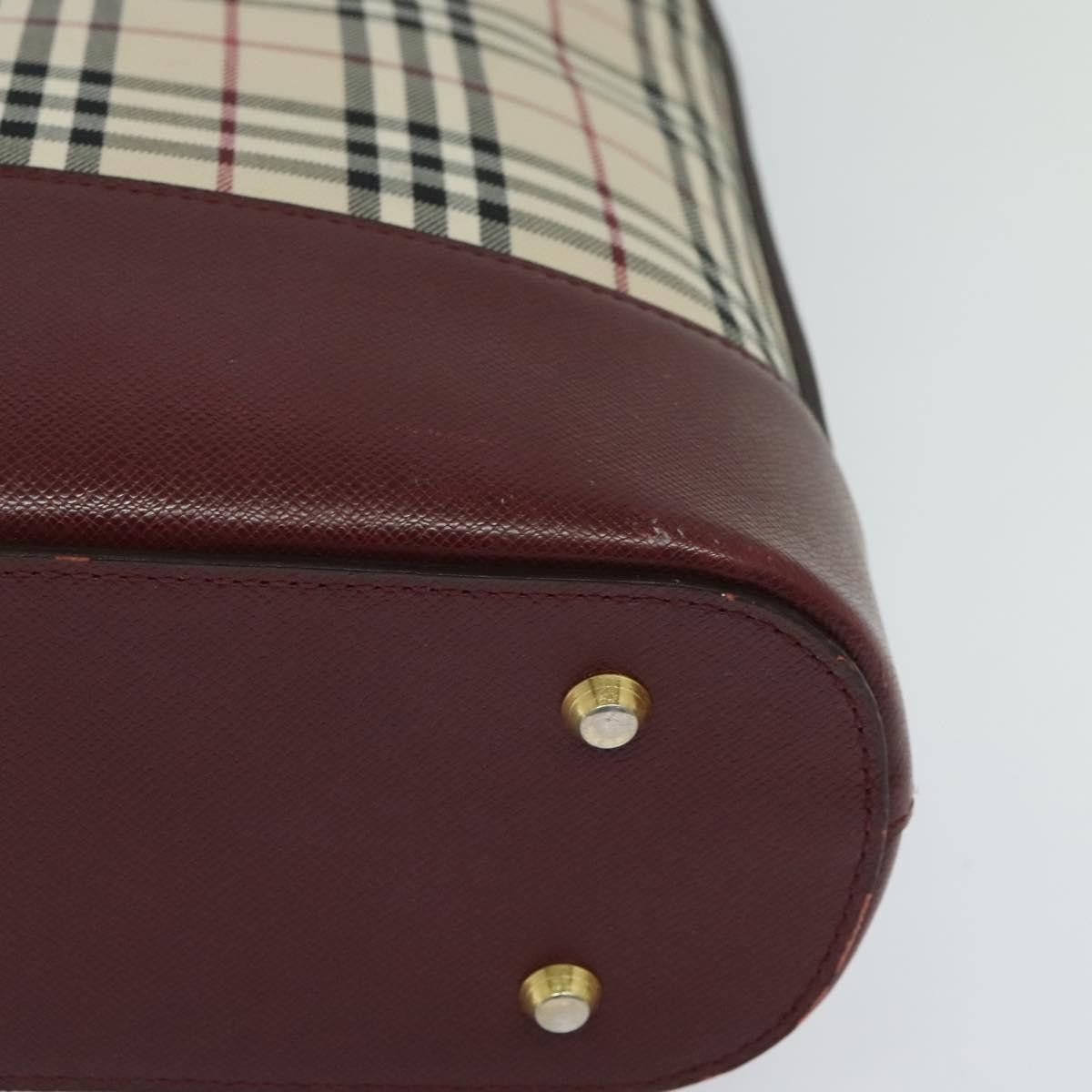Burberry Burberry Nova Check Shoulder Bag Canvas Beige Red Size ONE SIZE - 8 Thumbnail