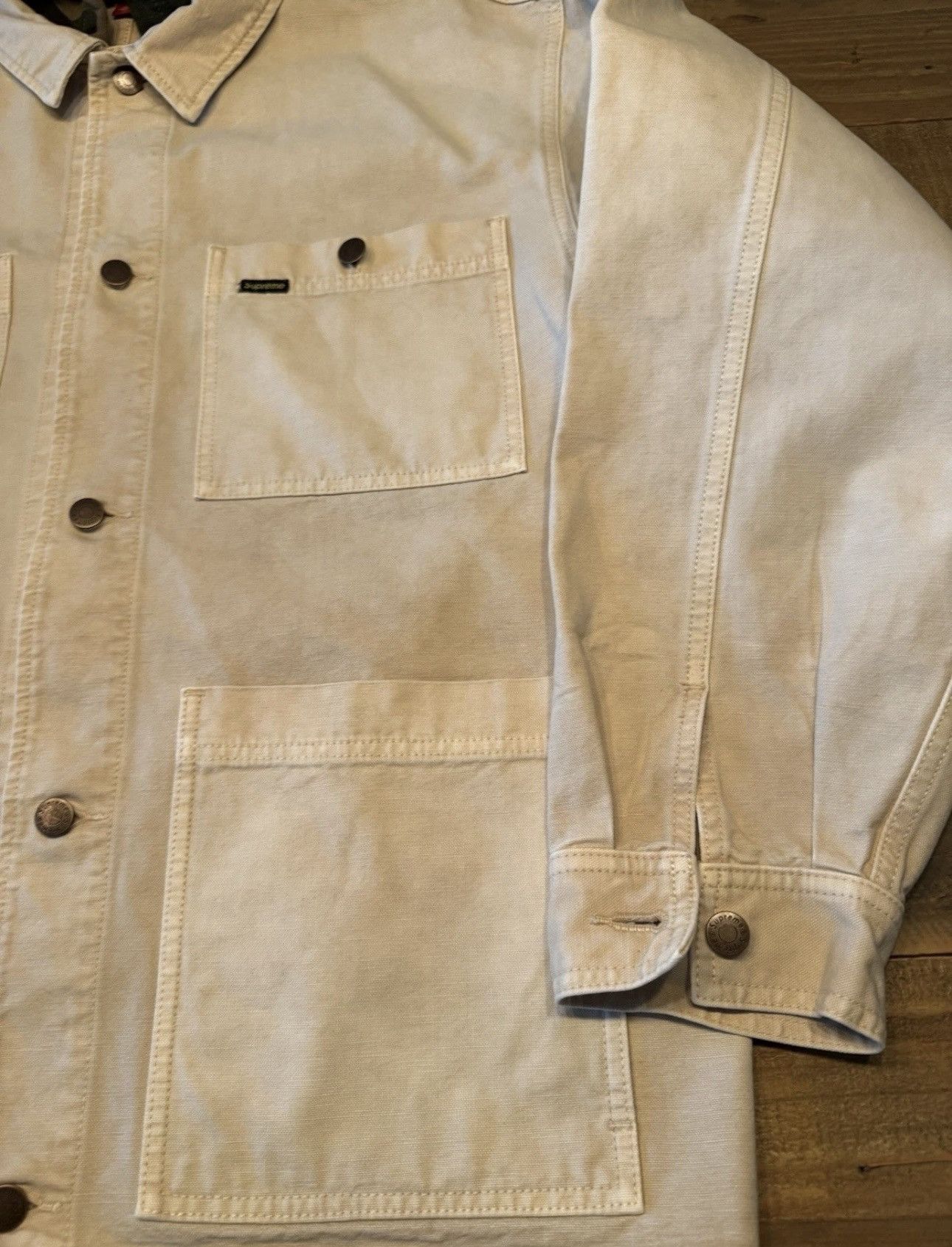 Supreme Supreme worn chore jacket Size US XL / EU 56 / 4 - 4 Thumbnail