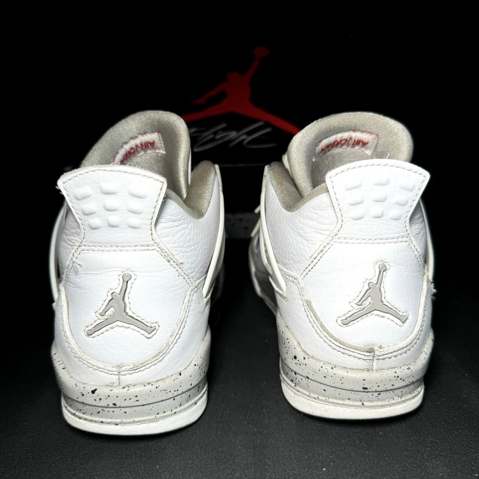 Jordan Brand × Nike Size 5.5 - Nike Air Jordan 4 Retro GS White Oreo 2021 Shoes Size US 5.5 / EU 38 - 5 Thumbnail