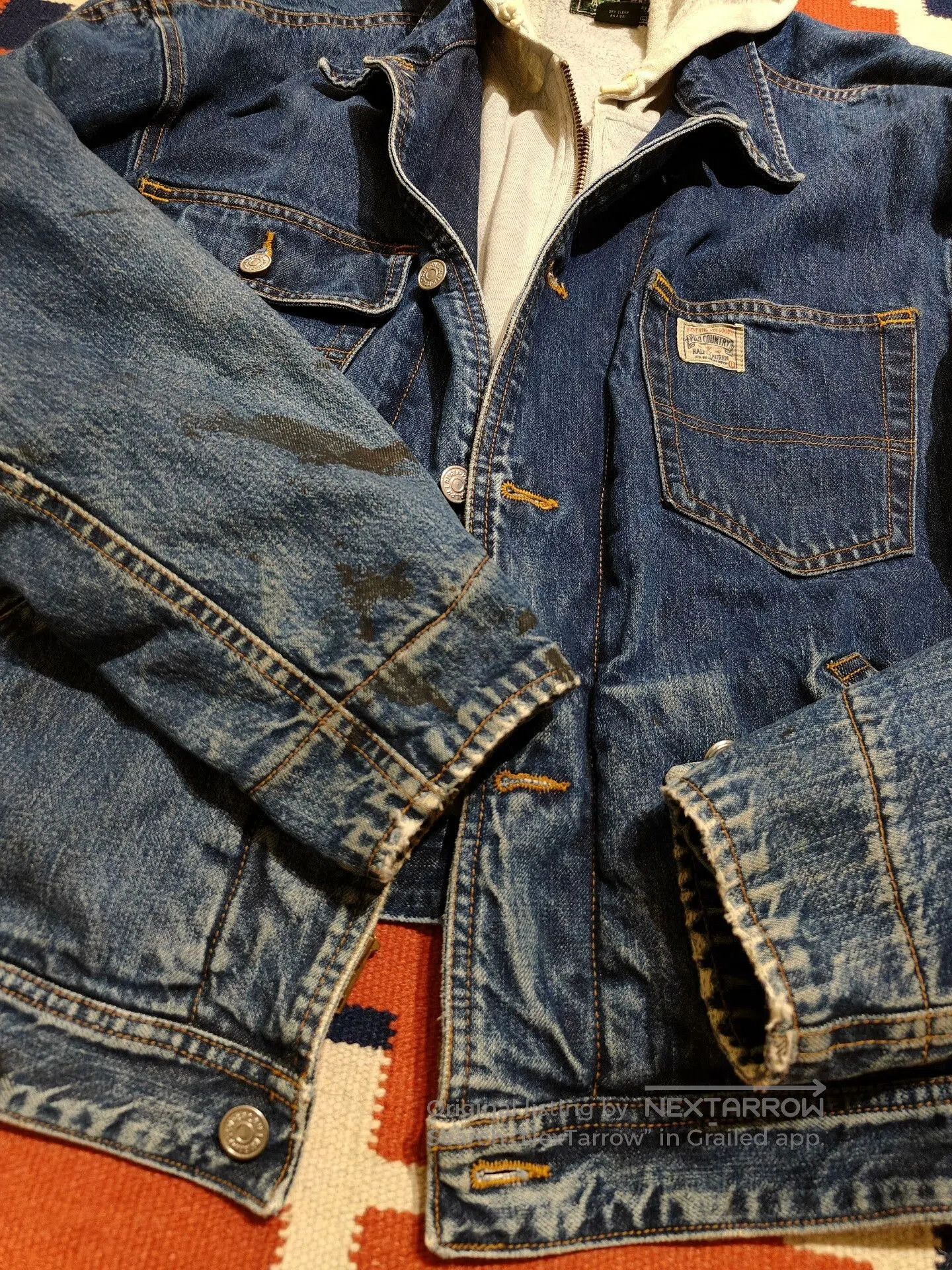 Other Vintage Polo Country Denim Jacket. Size US L / EU 52-54 / 3 - 5 Thumbnail