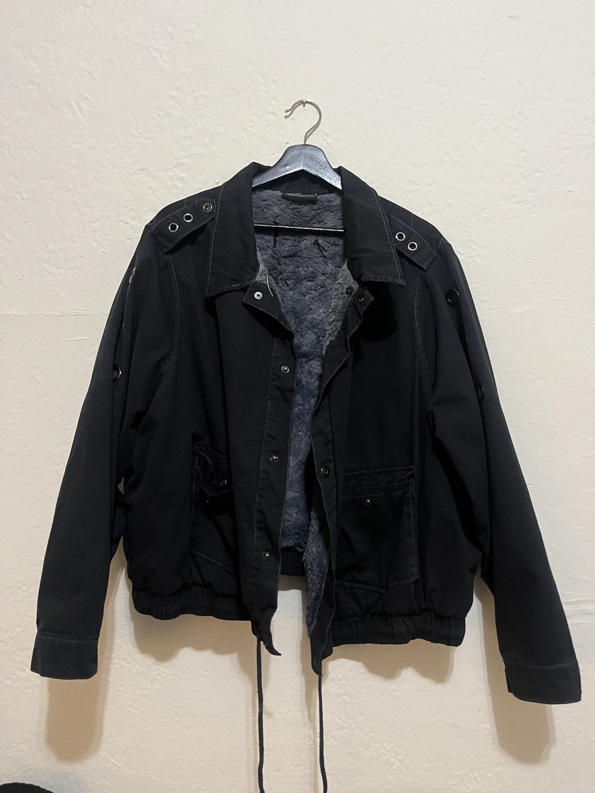 Vintage Vintage Bomber Fleece Jacket Size US S / EU 44-46 / 1 - 1 Thumbnail