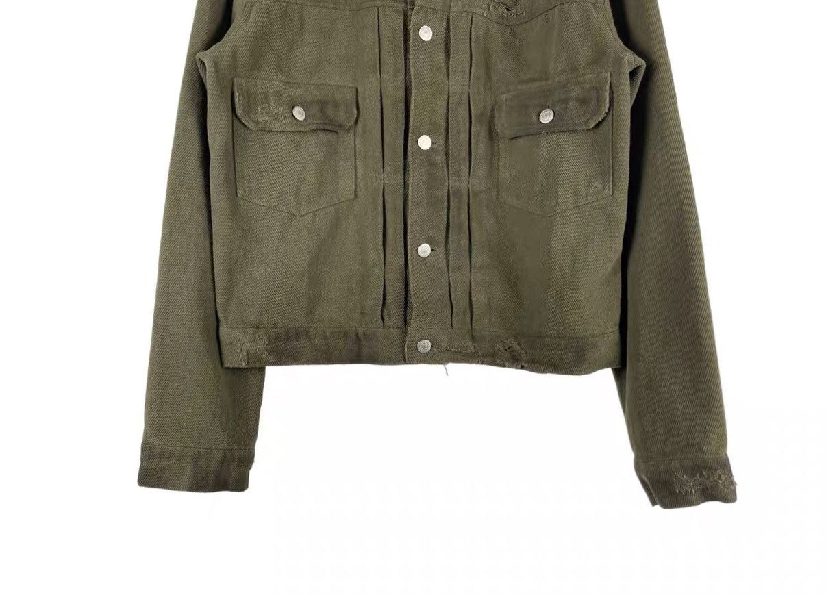 FAR FROM WHAT Far Archive 25SS Distressed Cropped Wide Denim Jacket J31 Size US S / EU 44-46 / 1 - 4 Thumbnail