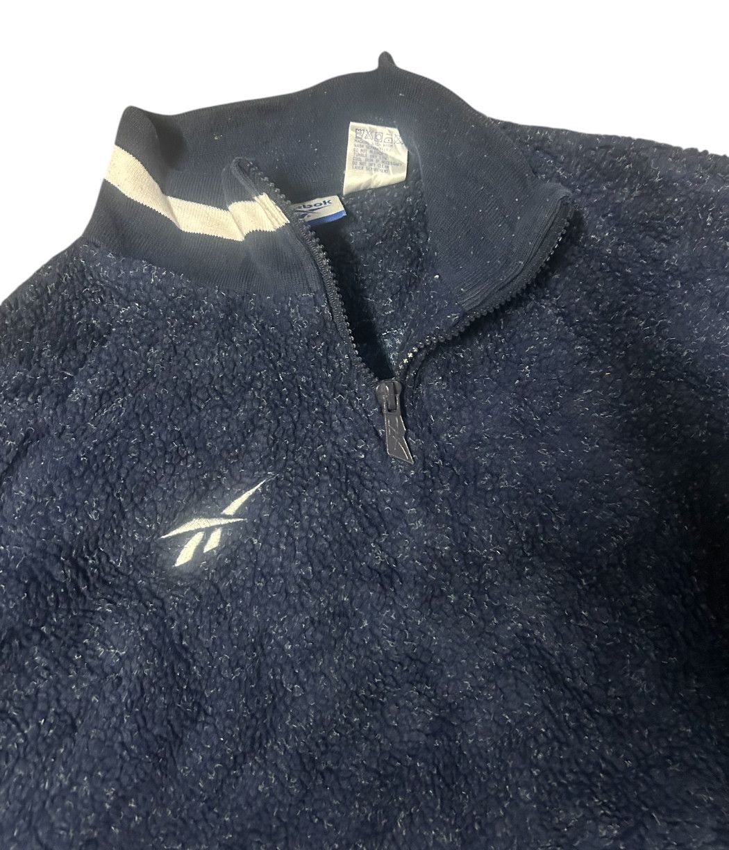Japanese Brand × Reebok Vintage 90s Reebok fleece Pullover shirt Size US M / EU 48-50 / 2 - 2 Thumbnail