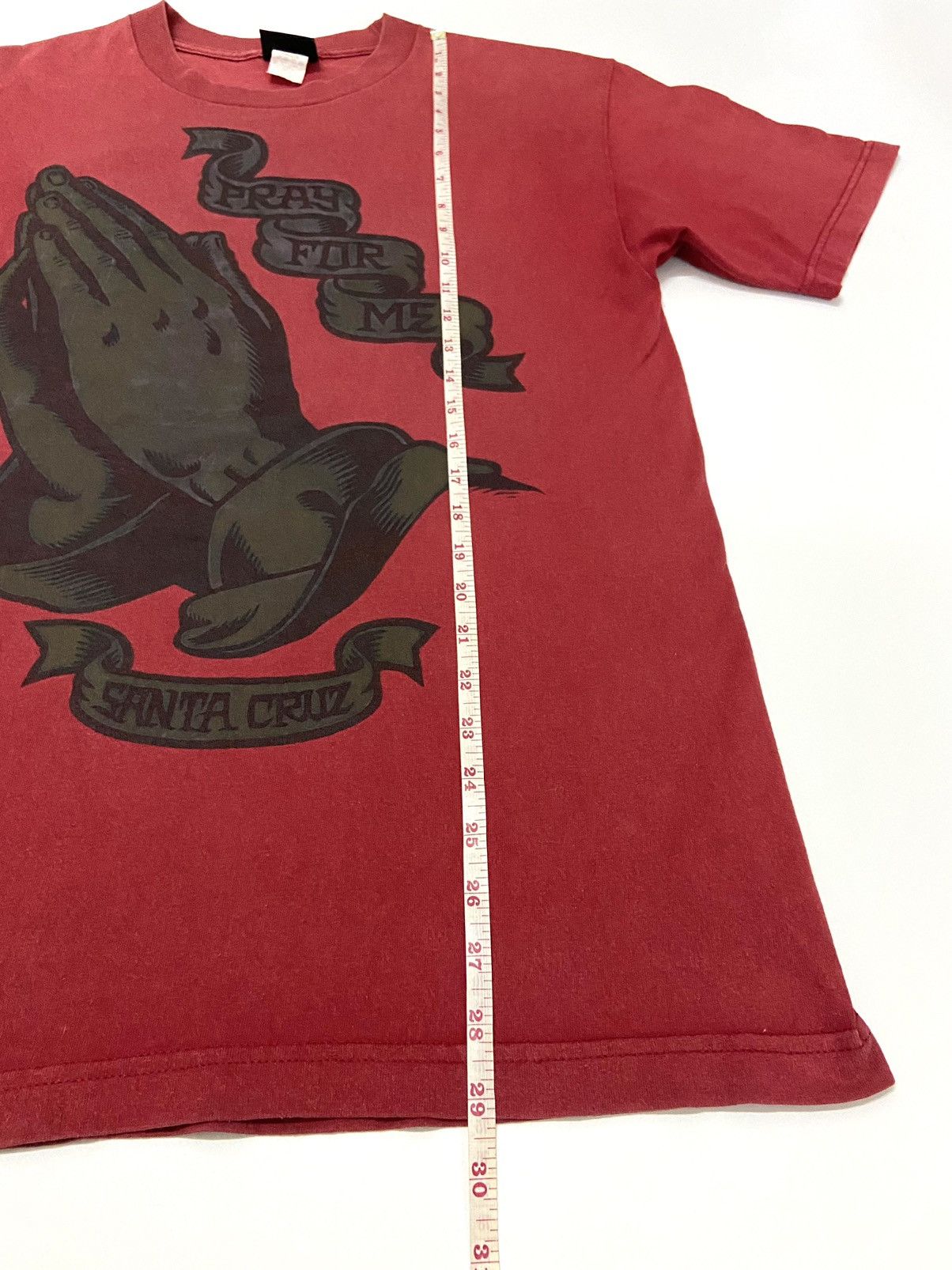 Santa Cruz Skateboards VINTAGE SANTA CRUZ " PRAY FOR ME" TEE Size US M / EU 48-50 / 2 - 6 Thumbnail