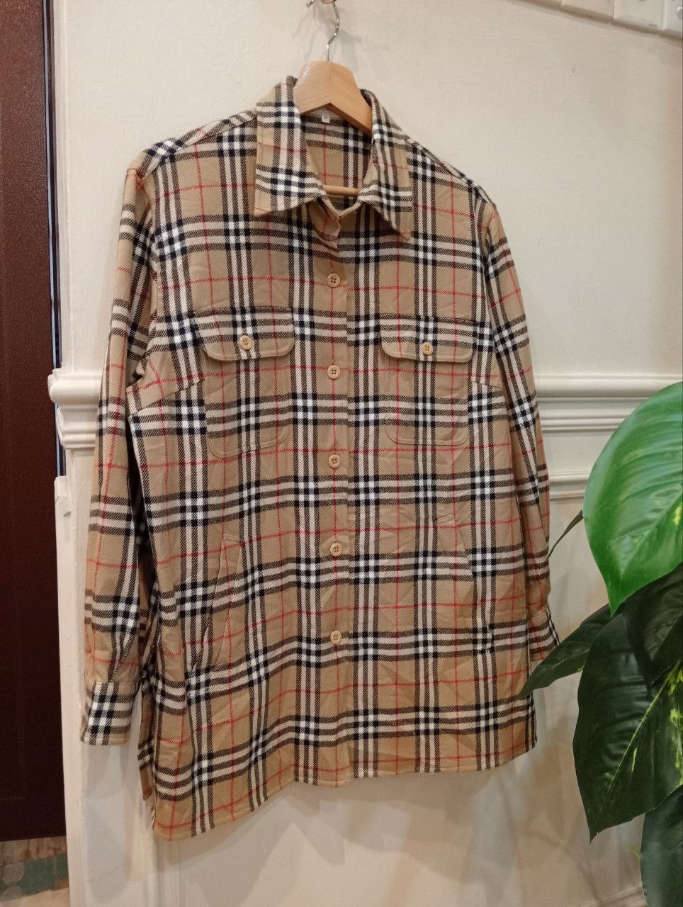 Burberry VINTAGE BURBERRYS CASHMERE WOOL NOVA CHECK FLANNEL Size M / US 6-8 / IT 42-44 - 1 Thumbnail