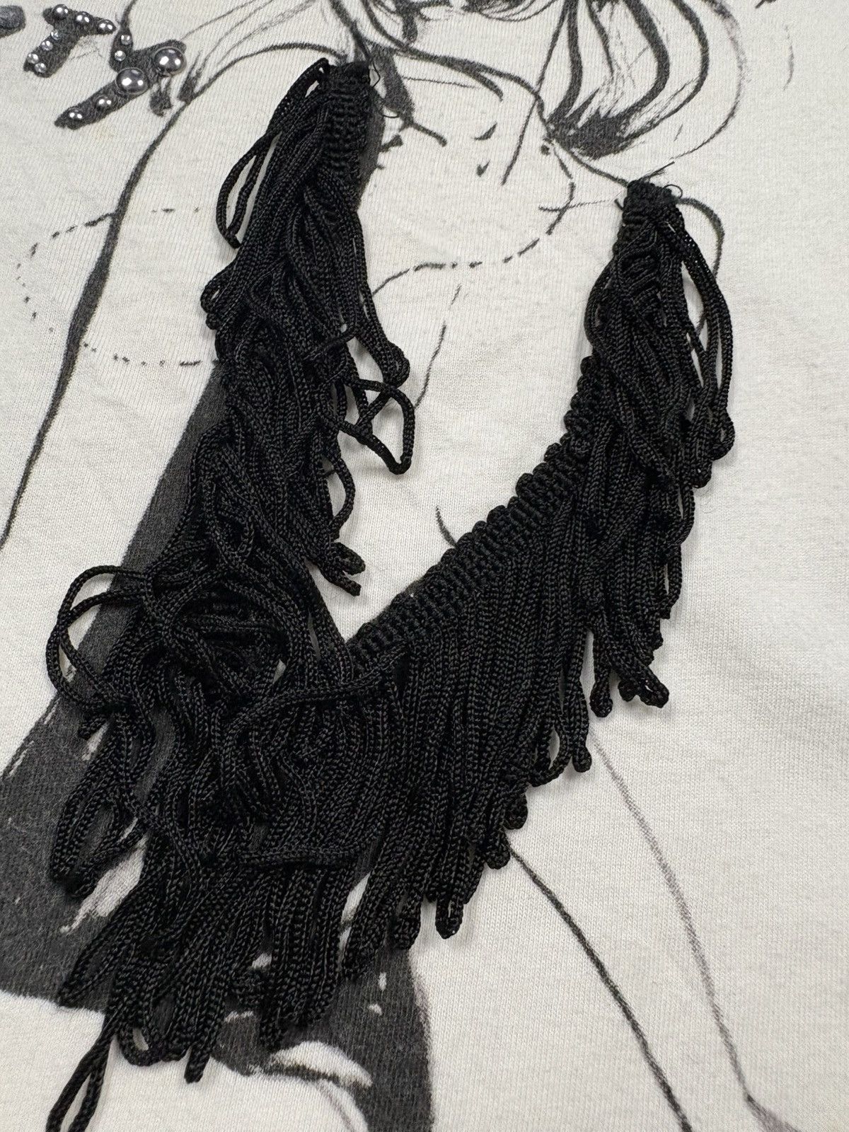 Miss Sixty Miss Sixty Graphic Fringe T-Shirt Y2K Studded Print 2000s M Size M / US 6-8 / IT 42-44 - 9 Thumbnail