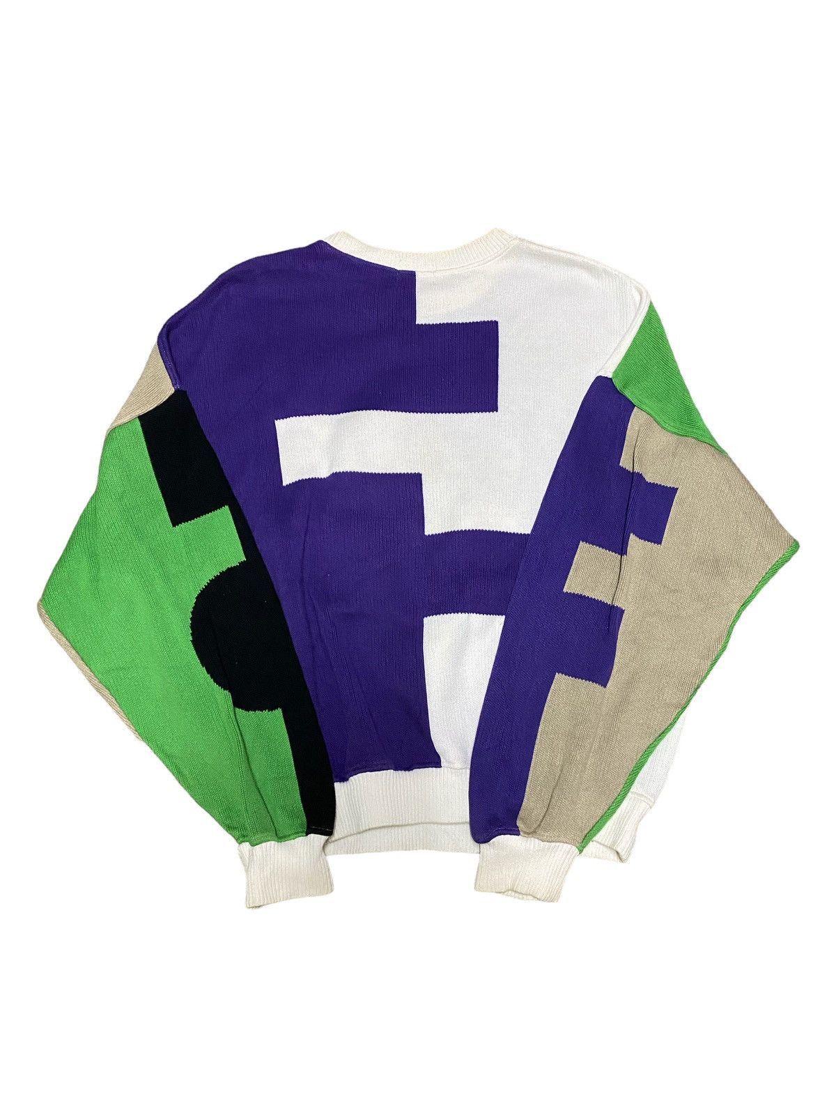 Japanese Brand × Vintage Vintage SantaFe Multicolour Knitwear Sweatshirt Size US XL / EU 56 / 4 - 3 Thumbnail
