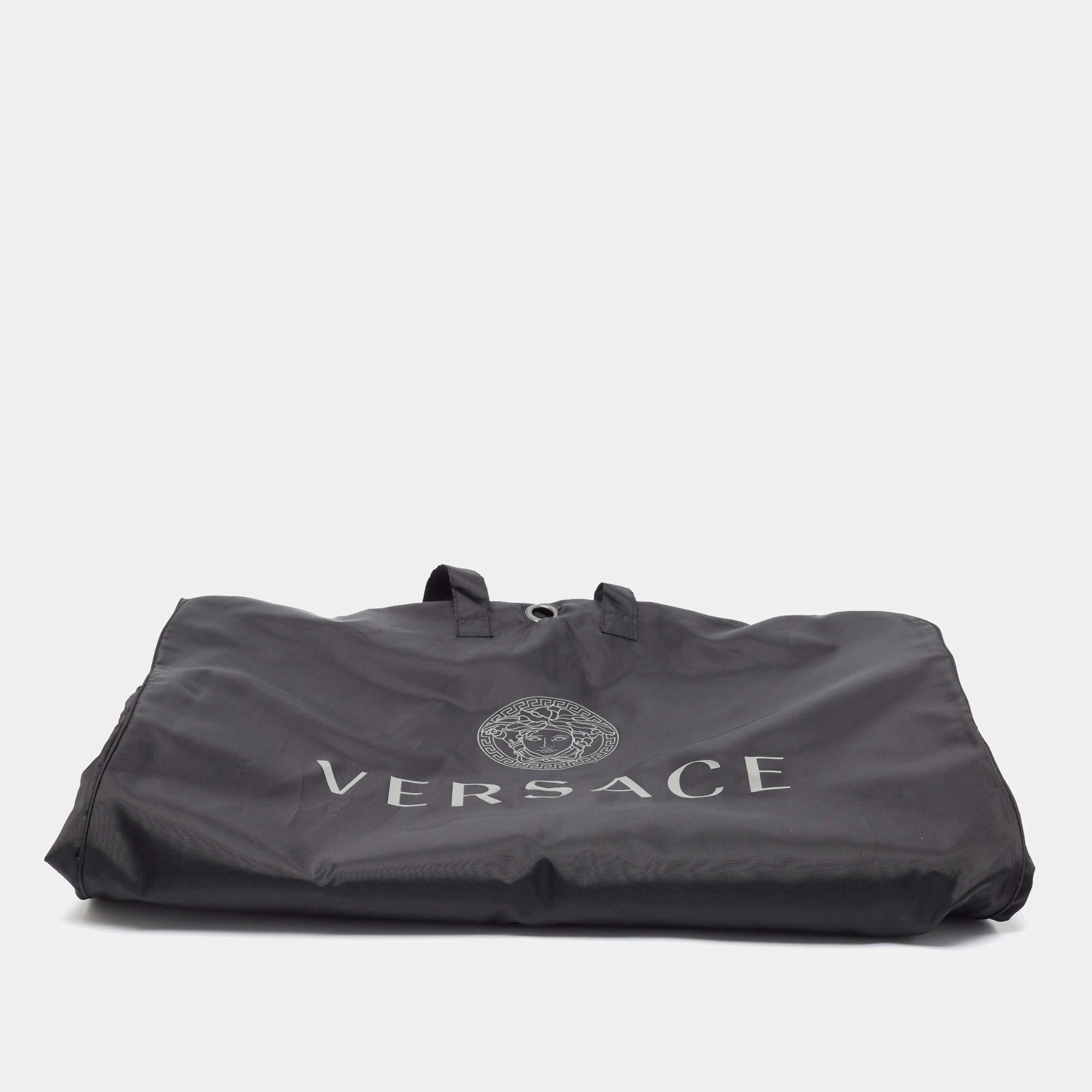 Versace Versace Blue Barocco Lace Satin Silk Cowl Neck Slip Dress S Size S / US 4 / IT 40 - 4 Thumbnail