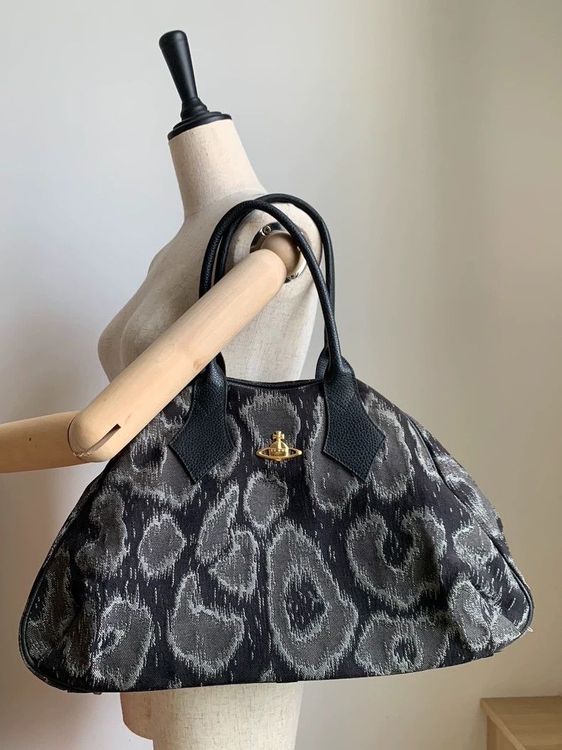 Vivienne Westwood Vivienne Westwood Black and grey leopard print bowling tot Size ONE SIZE - 1 Thumbnail
