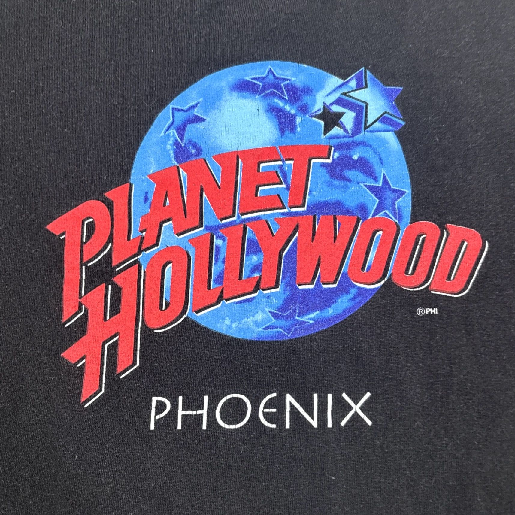 Planet Hollywood VINTAGE Planet Hollywood T Shirt Men’s Large Black Phoenix Arizona Short Sleeve Graphic Tee Mens 1990s Size US L / EU 52-54 / 3 - 2 Thumbnail
