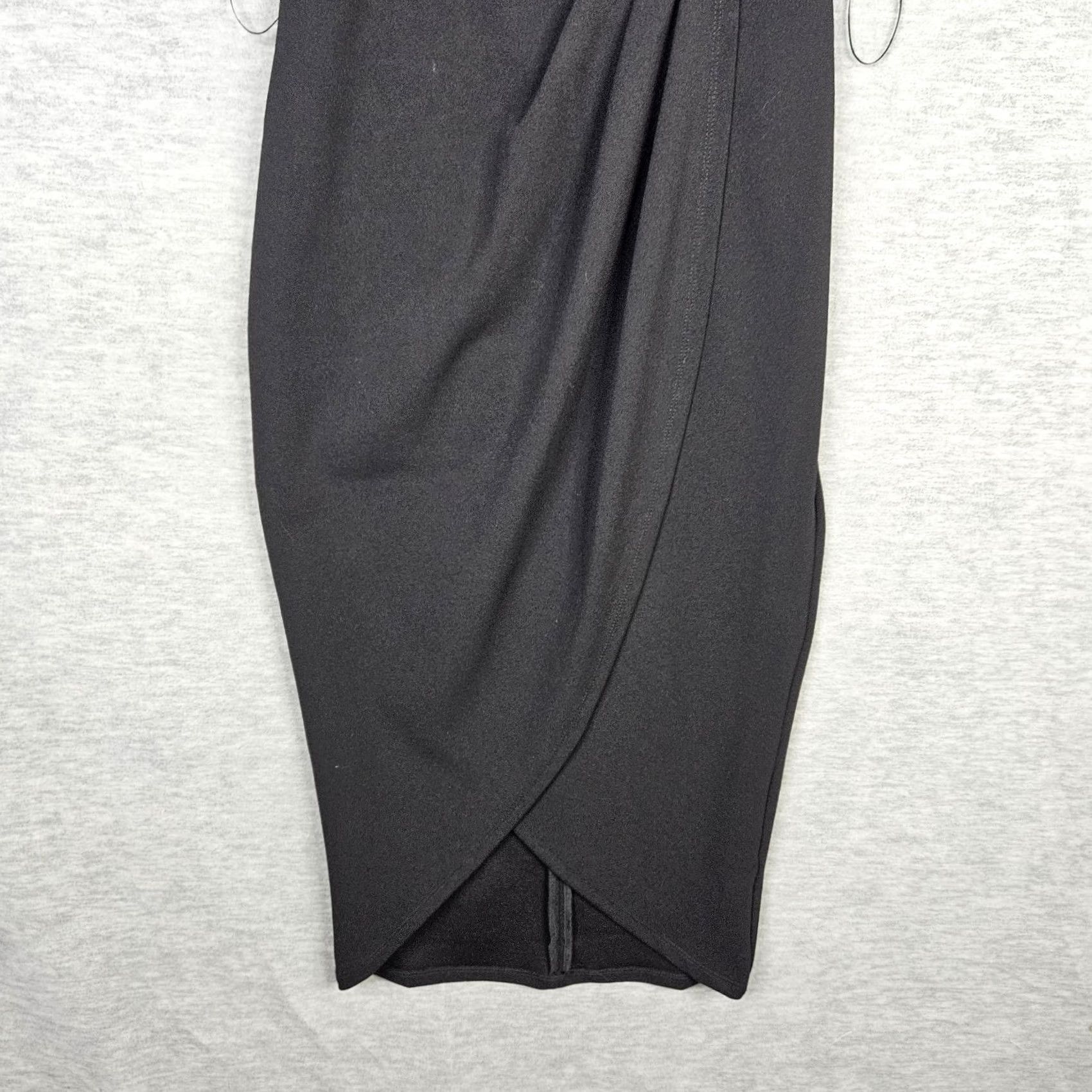 Vintage Socialite Women's Black V-neck Dress XS New Size XS / US 0-2 / IT 36-38 - 4 Thumbnail