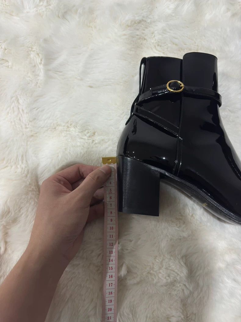 Saint Laurent Paris Saint laurent paris Black and gold buckle boots 2506-Nextar Size US 8 / EU 41 - 7 Thumbnail