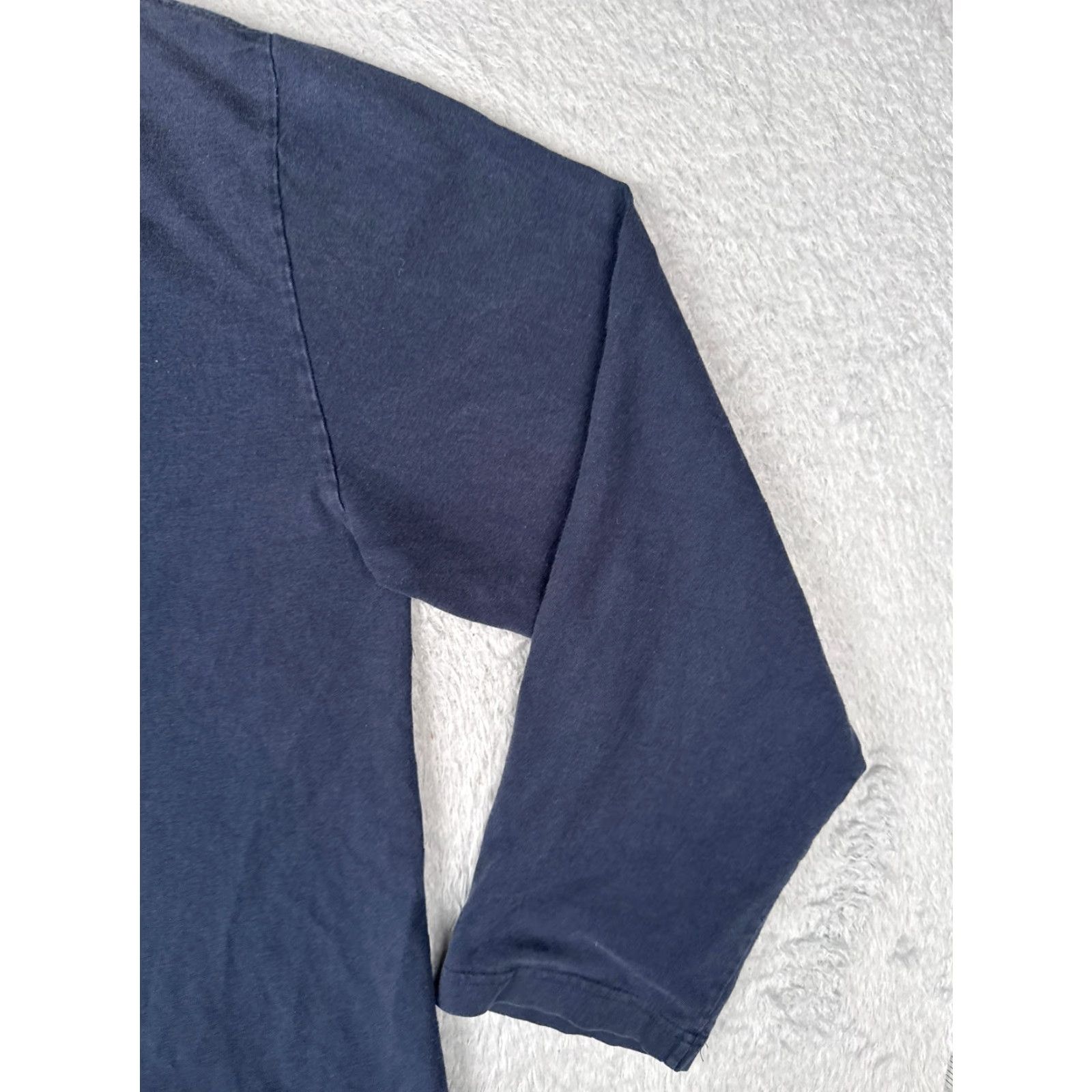 Tommy Hilfiger Tommy Hilfiger Shirt Adult XL Blue Cotton Long Sleeve Crew Neck Logo T-Shirt Men American Size US XL / EU 56 / 4 - 2 Thumbnail