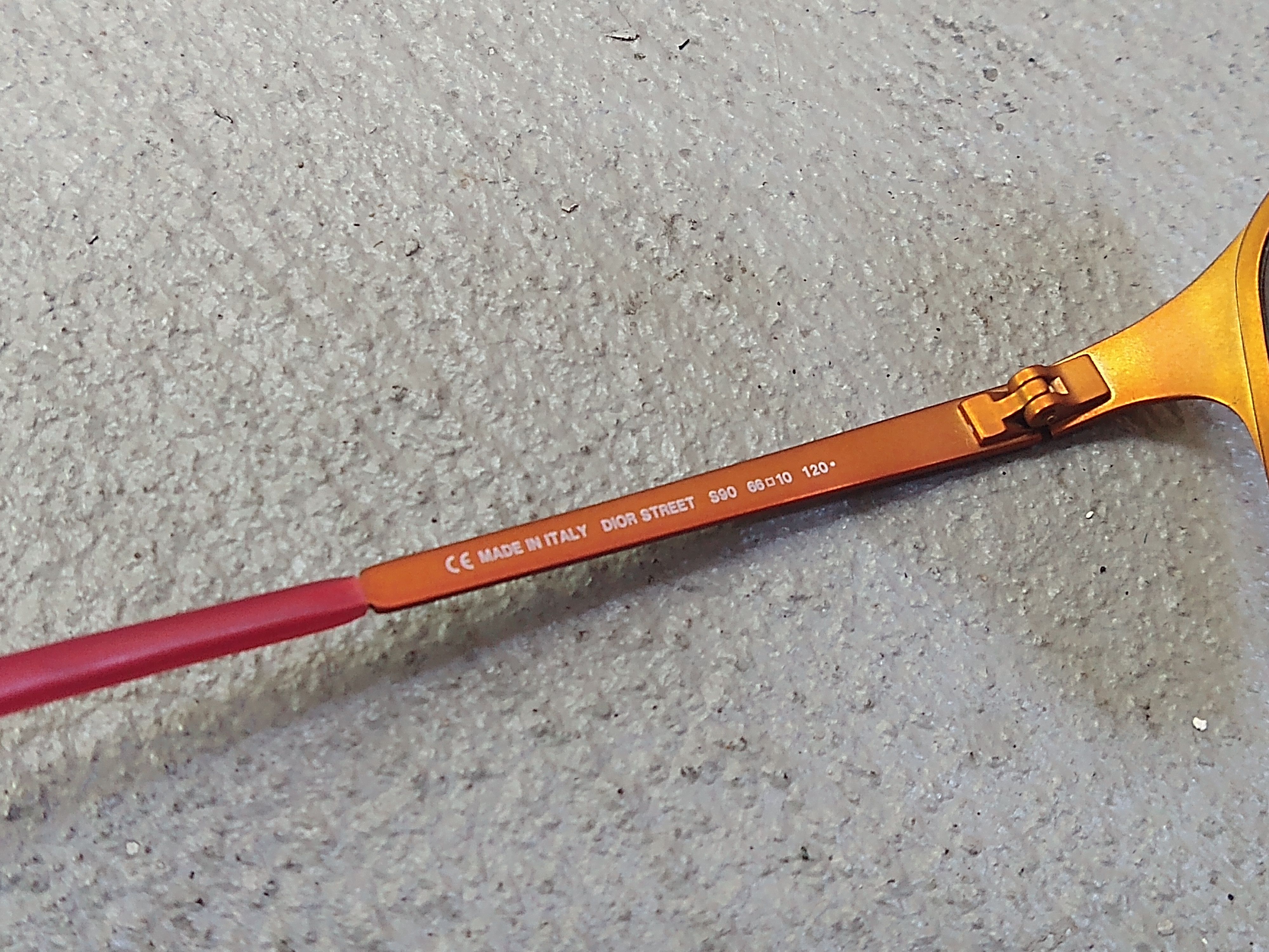 Dior Christian Dior Sunglasses Orange Pink Sports Wrap Y2K Size ONE SIZE - 10 Thumbnail