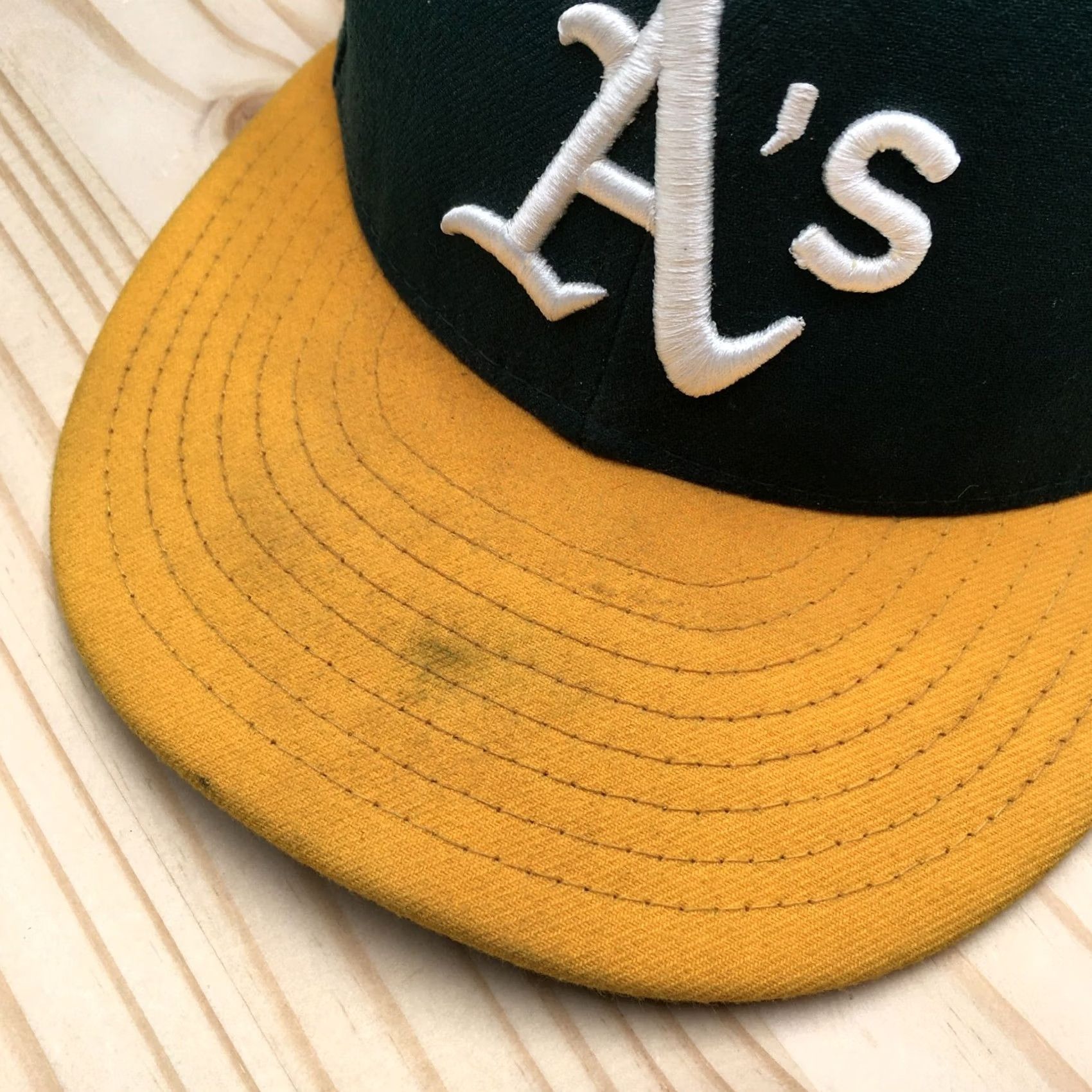 New Era New Era Oakland Athletics Baseball Cap Hat Mens Green 7 Fitted Embroidered Logo Size ONE SIZE - 2 Thumbnail