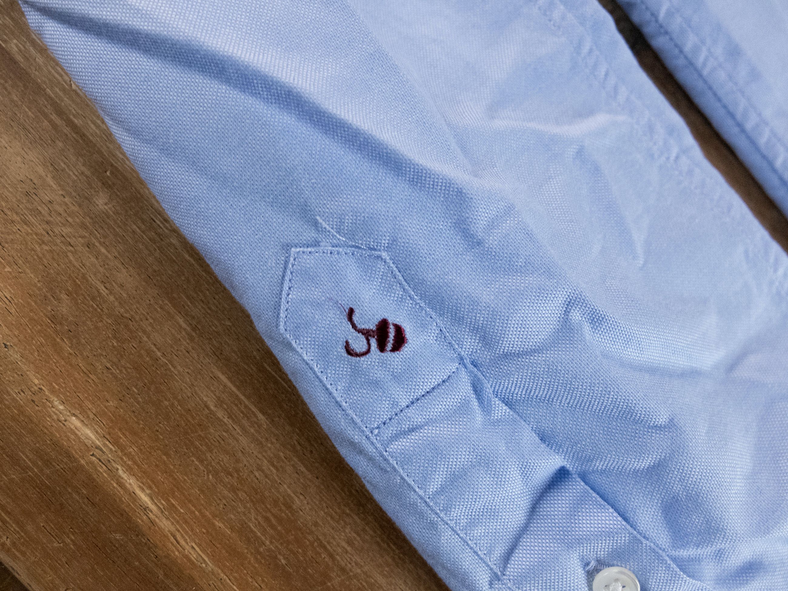 Slowear SLOWEAR Glanshirt blue cotton spread collar shirt Size 40 Size US M / EU 48-50 / 2 - 10 Thumbnail