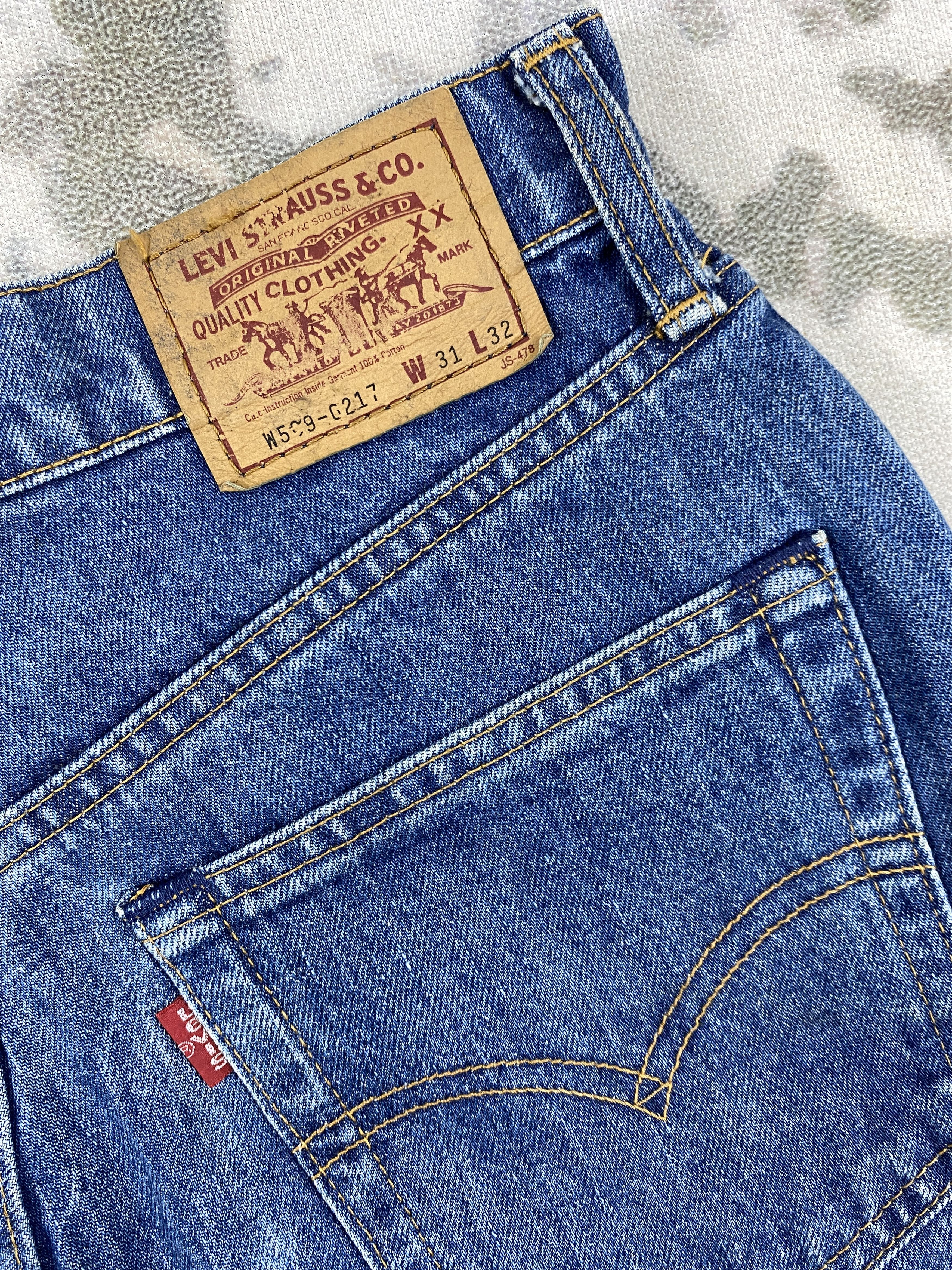 Levi's Faded Blue Vintage Levi's 509 Denim 26 x 28 -JN526 Size US 26 / EU 42 - 11 Thumbnail