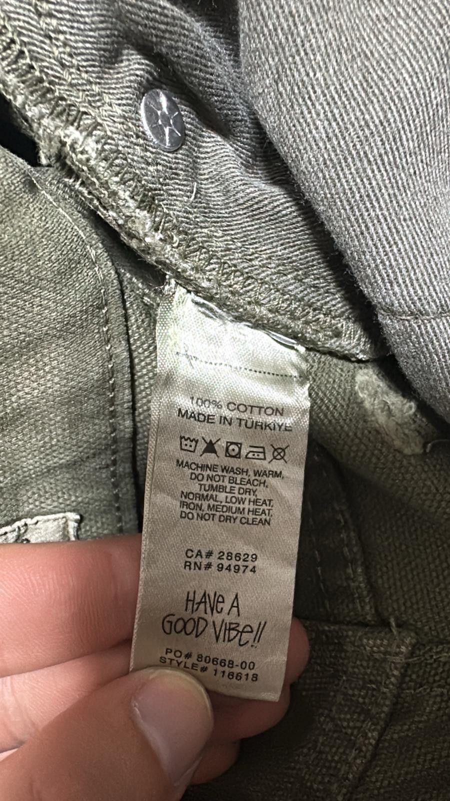 Stussy Stussy Big Ol Jean Size 28 Olive Drab Size US 28 / EU 44 - 6 Thumbnail