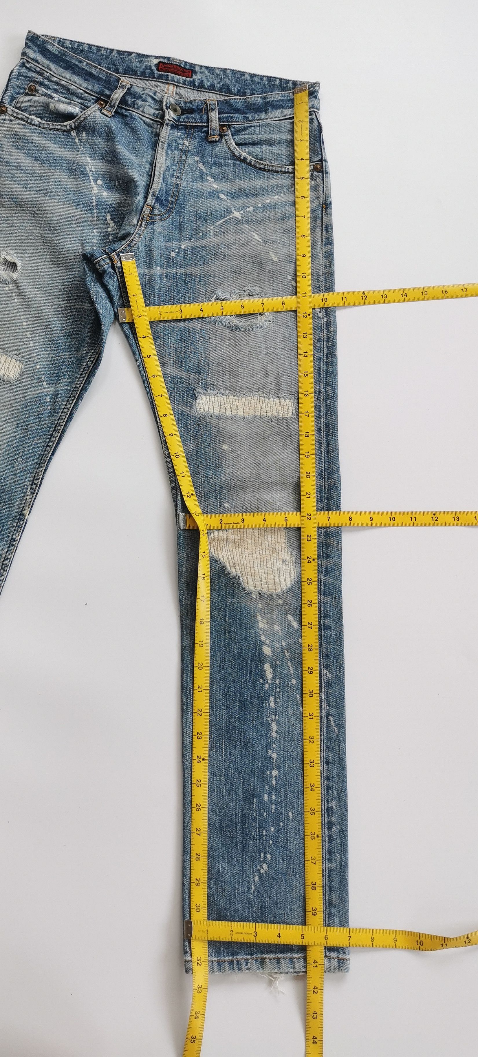 Johnbull vintage johnbull distressed boro denim jeans Size US 30 / EU 46 - 6 Thumbnail