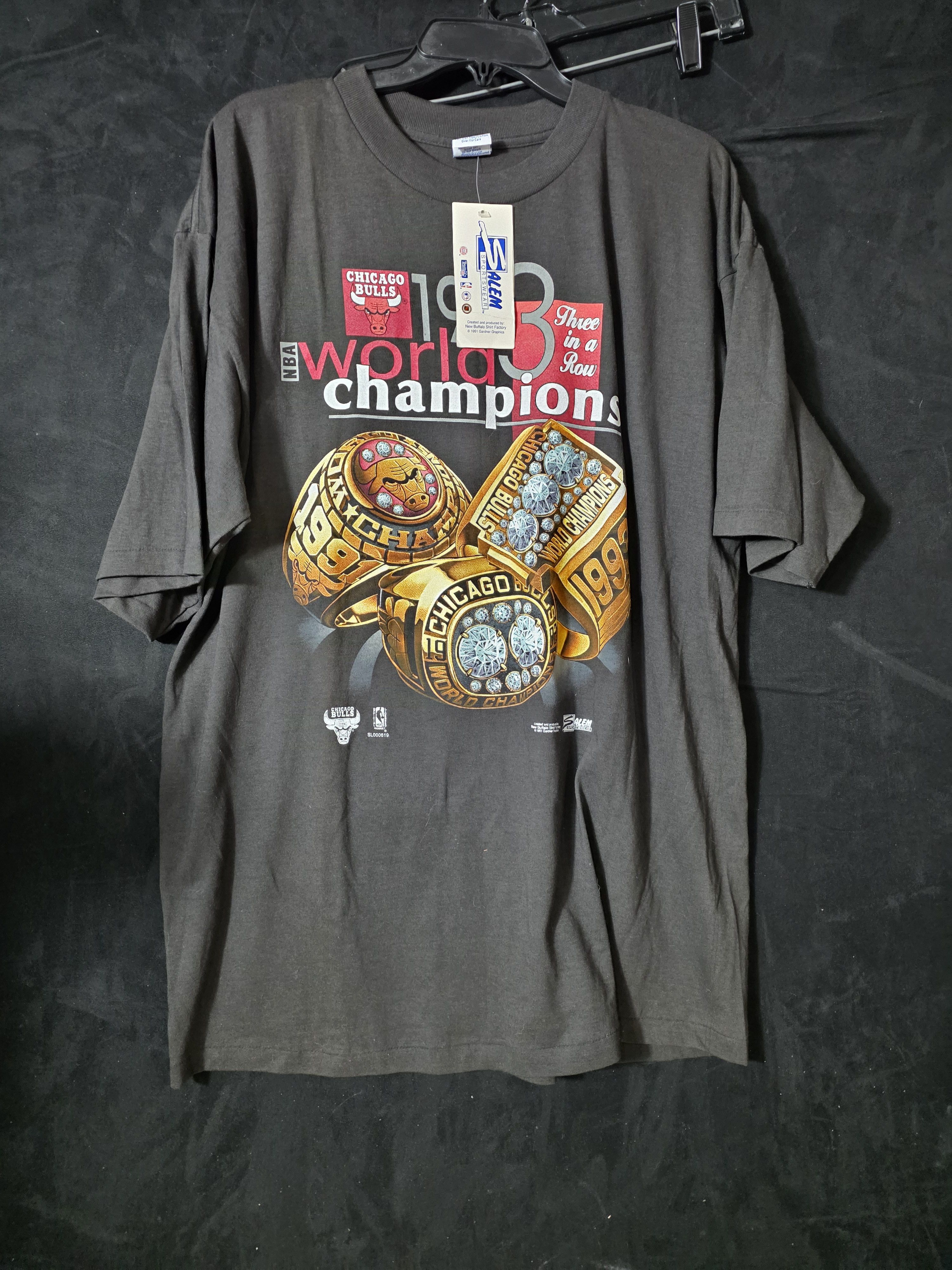Other 1993 Chicago Bulls NBA World Champions Salem Sportswear Size US XXL / EU 58 / 5 - 2 Thumbnail