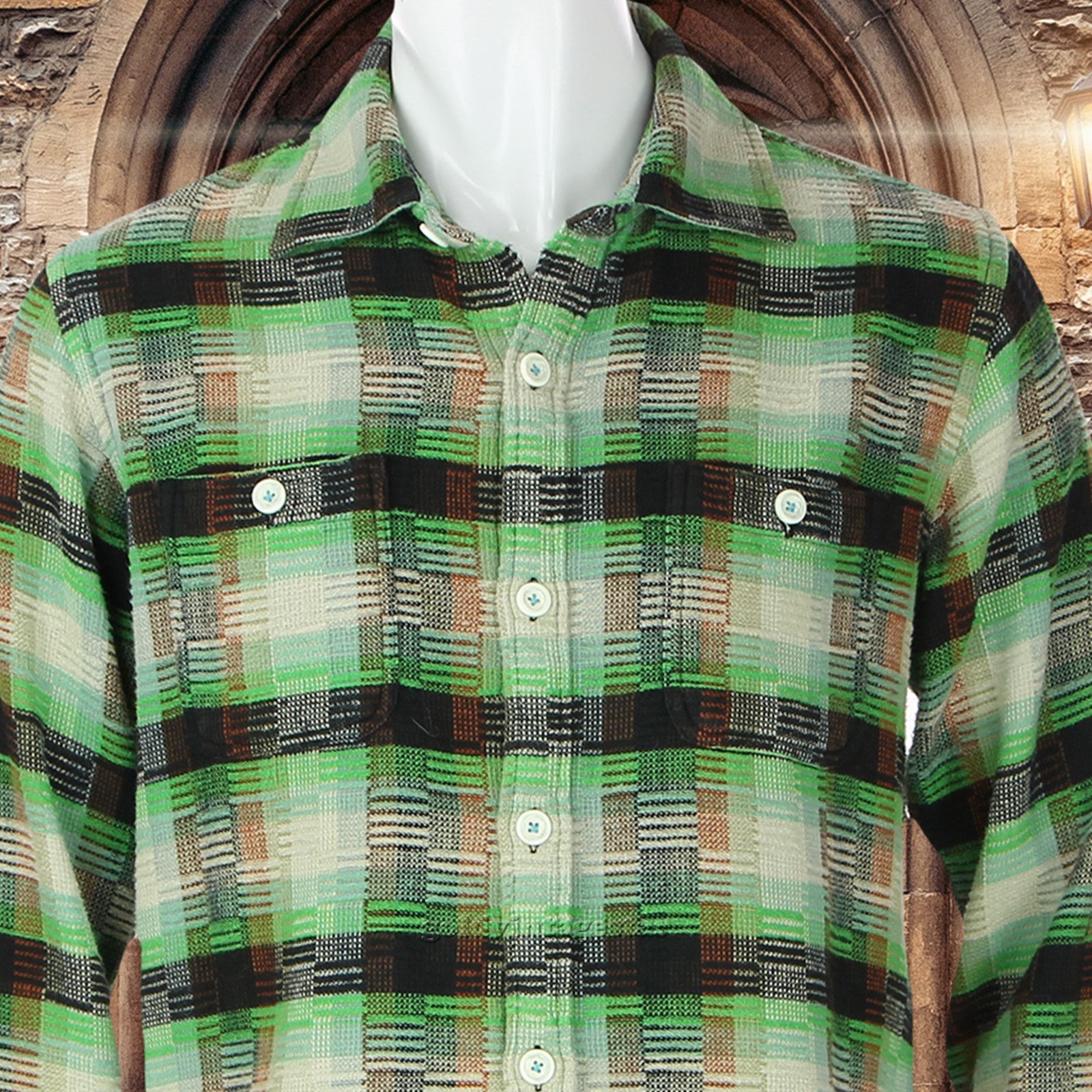 Other Men's Generic Youth Plaid Flannel Button Down Shirt M Size US M / EU 48-50 / 2 - 5 Thumbnail