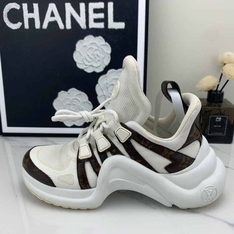 Louis Vuitton Louis Vuitton High-Top Thick Sole Sneakers - Size US 5.5 / EU 38 - 6 Thumbnail