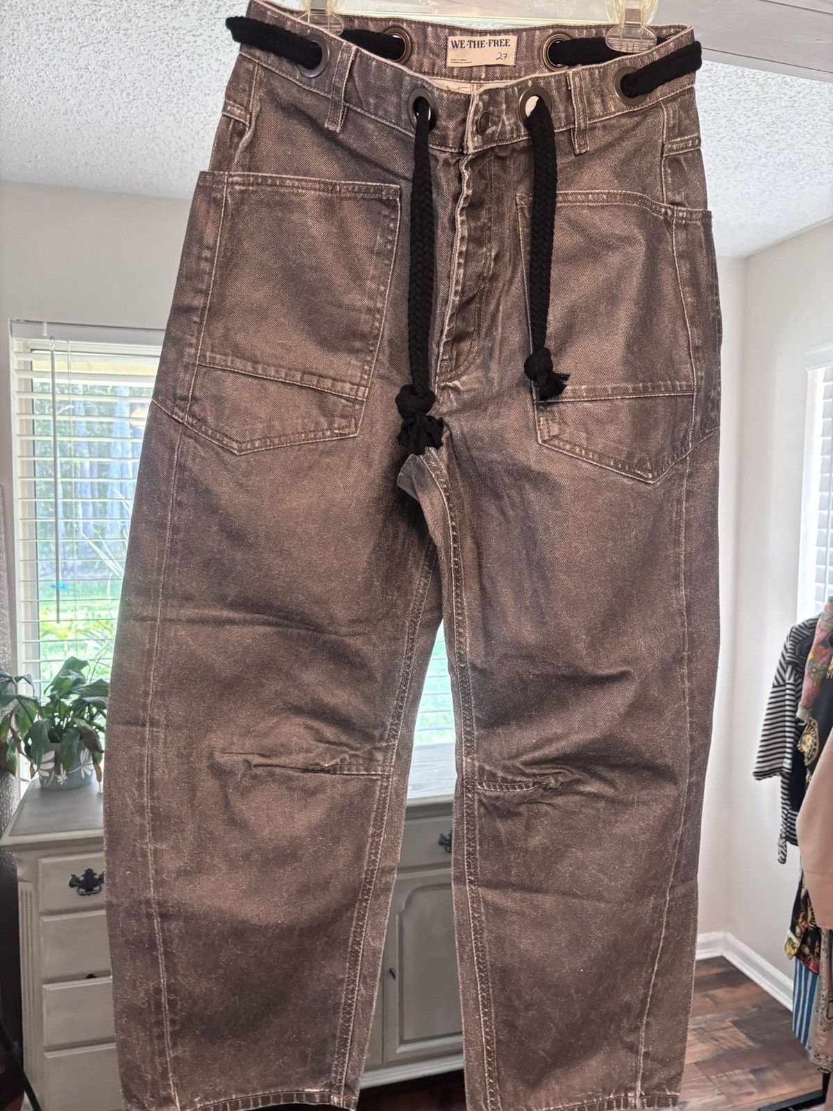 Free People Free people Moxie Barrel Pant- size 27 Size 27" / US 4 / IT 40 - 1 Thumbnail