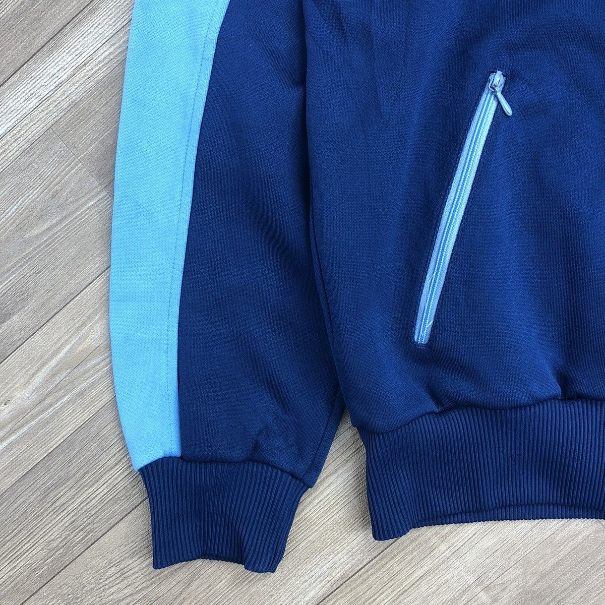 Adidas × Vintage 🇩🇪Vintage 80s Adidas Descente Blue Track Jacket Size US M / EU 48-50 / 2 - 8 Thumbnail