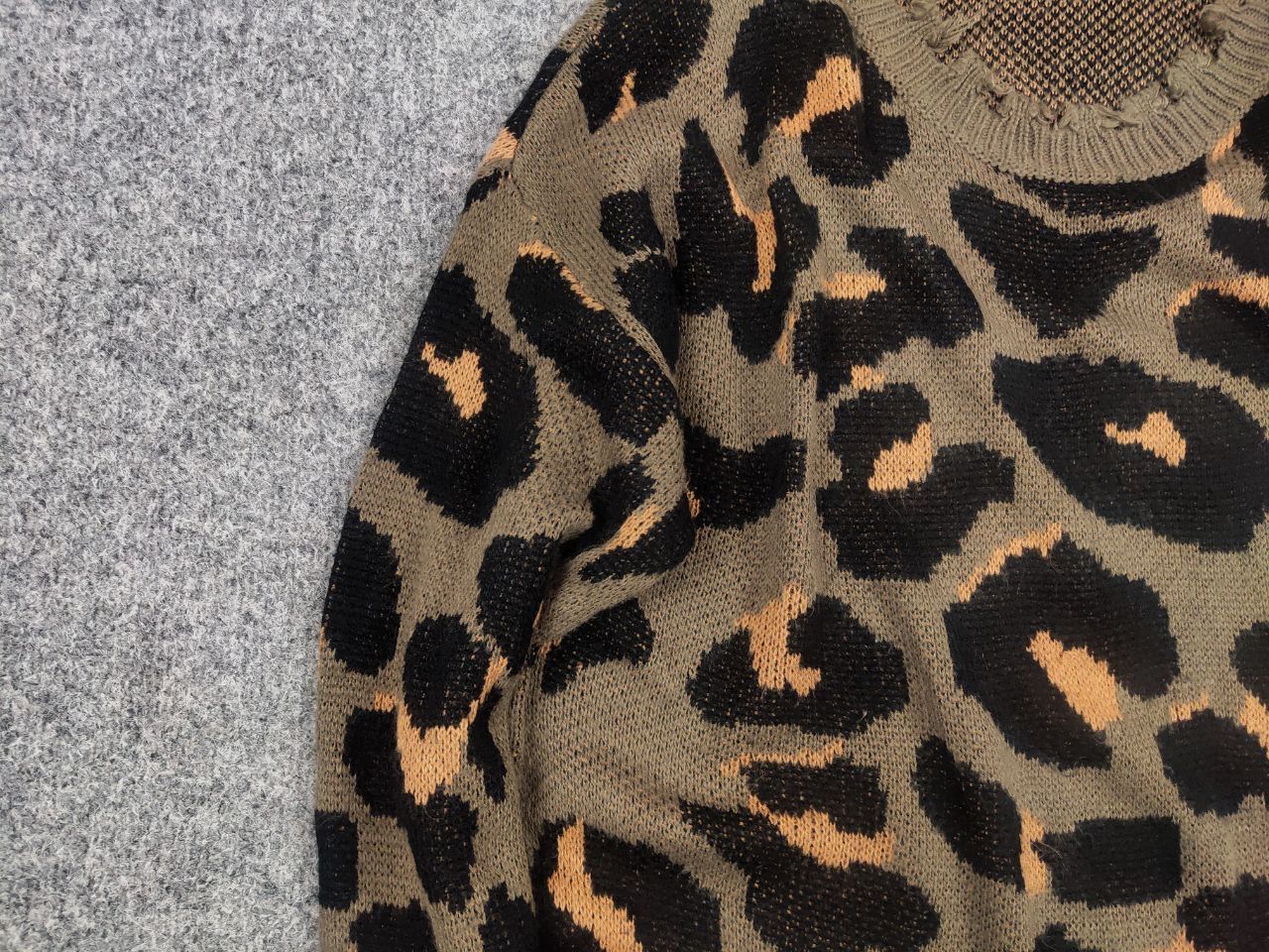 Japanese Brand Vtg Japan Leopard Hysteric Glamour Style Distressed Sweater Size US M / EU 48-50 / 2 - 8 Thumbnail