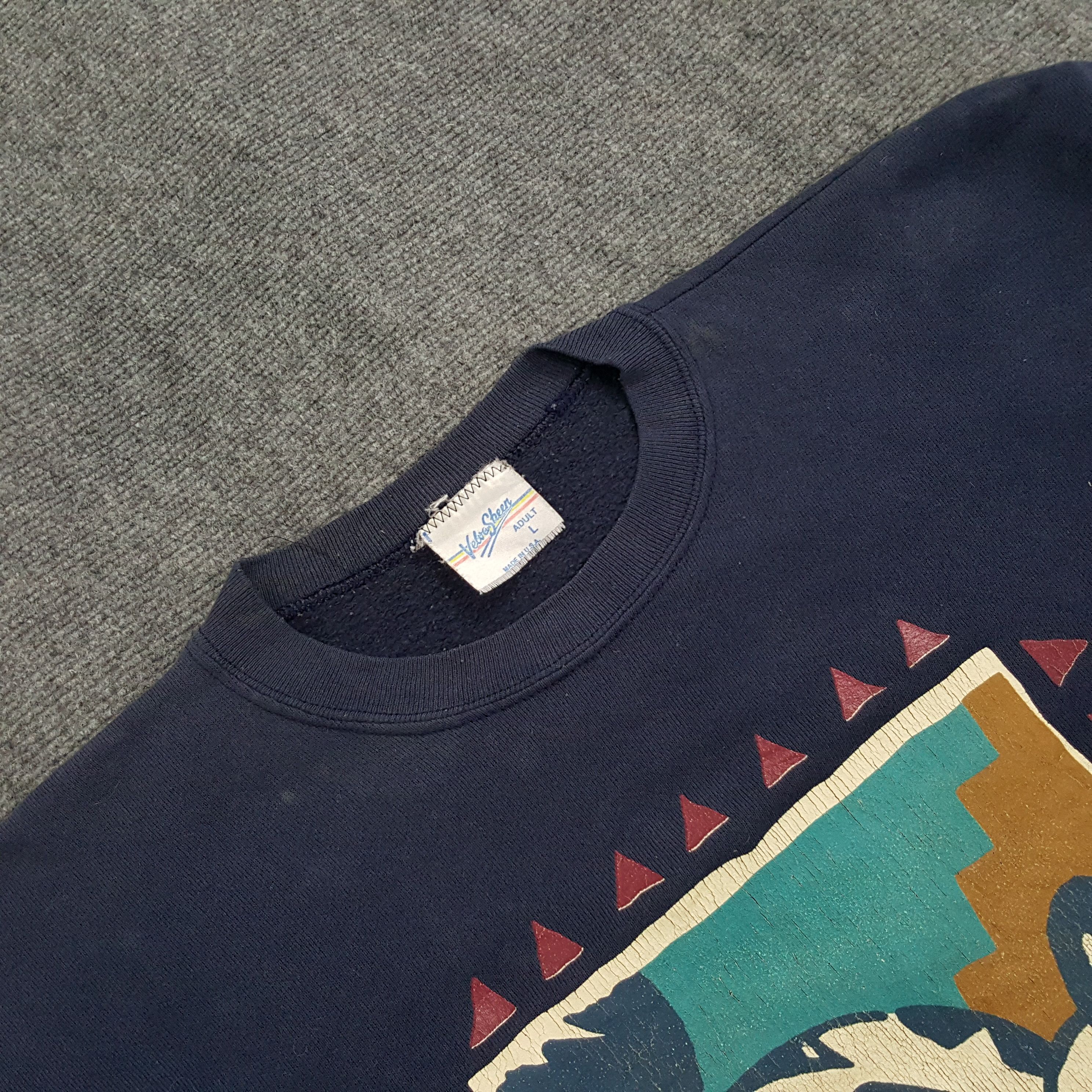 Disney × Velva Sheen × Vintage Vintage 90's Mickey Mouse Disney by Velva Sheen Sweatshirt Size US L / EU 52-54 / 3 - 8 Thumbnail
