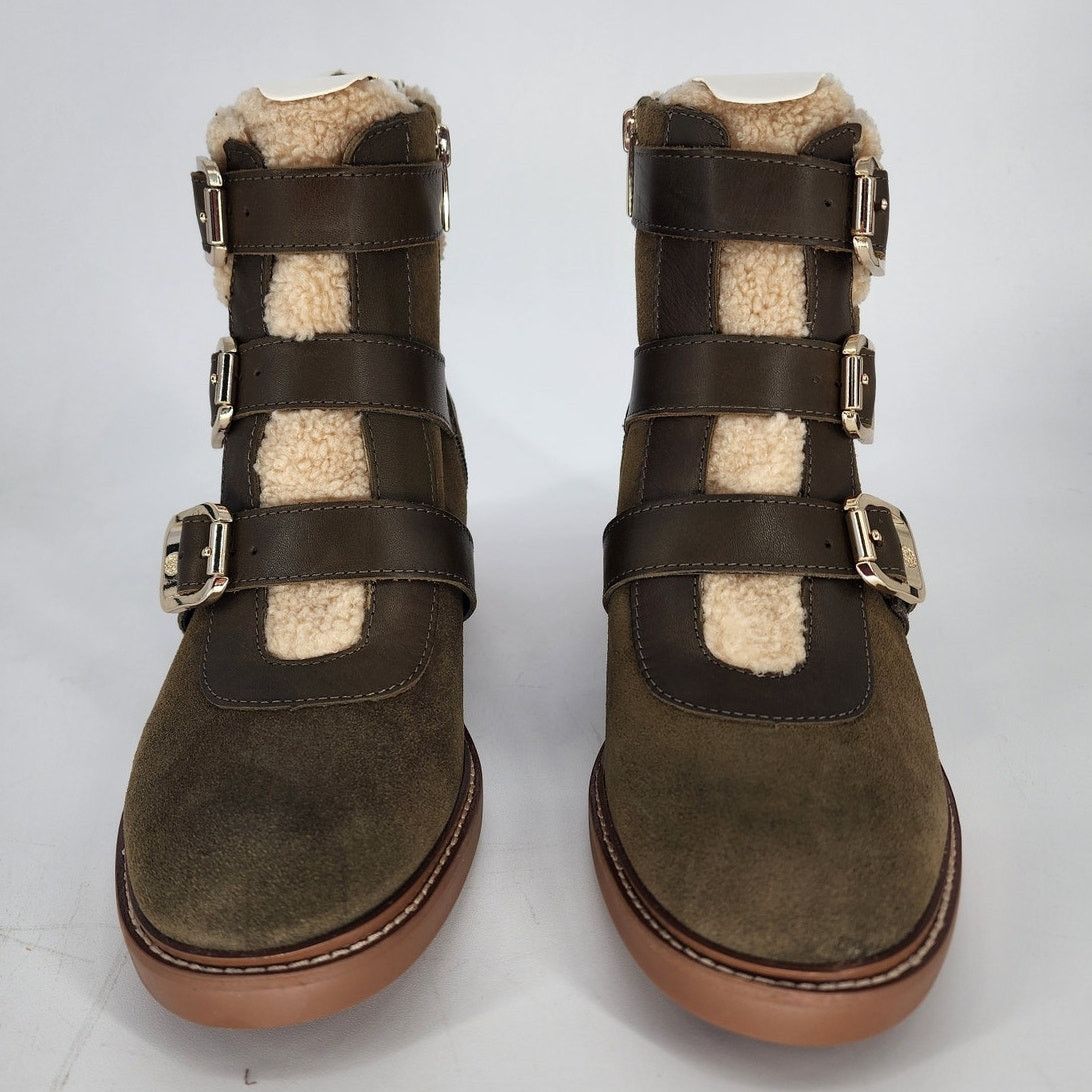 Vince Camuto Vince Camuto Klerica Shearling Boots in Olive Green Size 7M Size US 7 / IT 37 - 5 Thumbnail