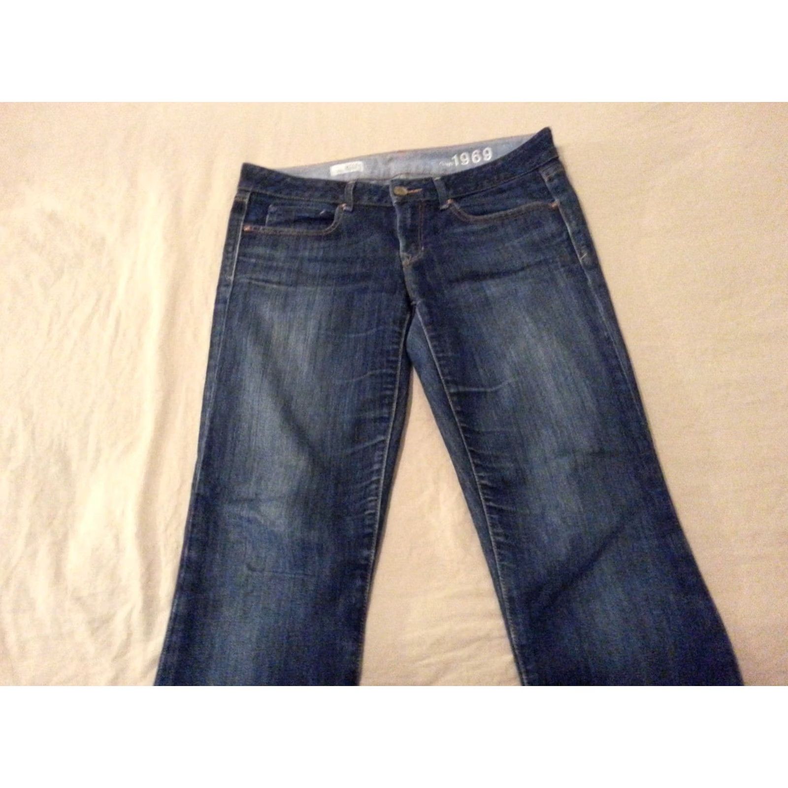 Gap Womens Gap Jeans Straight Denim 4 32x28 Pants Blue Size 27" / US 4 / IT 40 - 3 Thumbnail