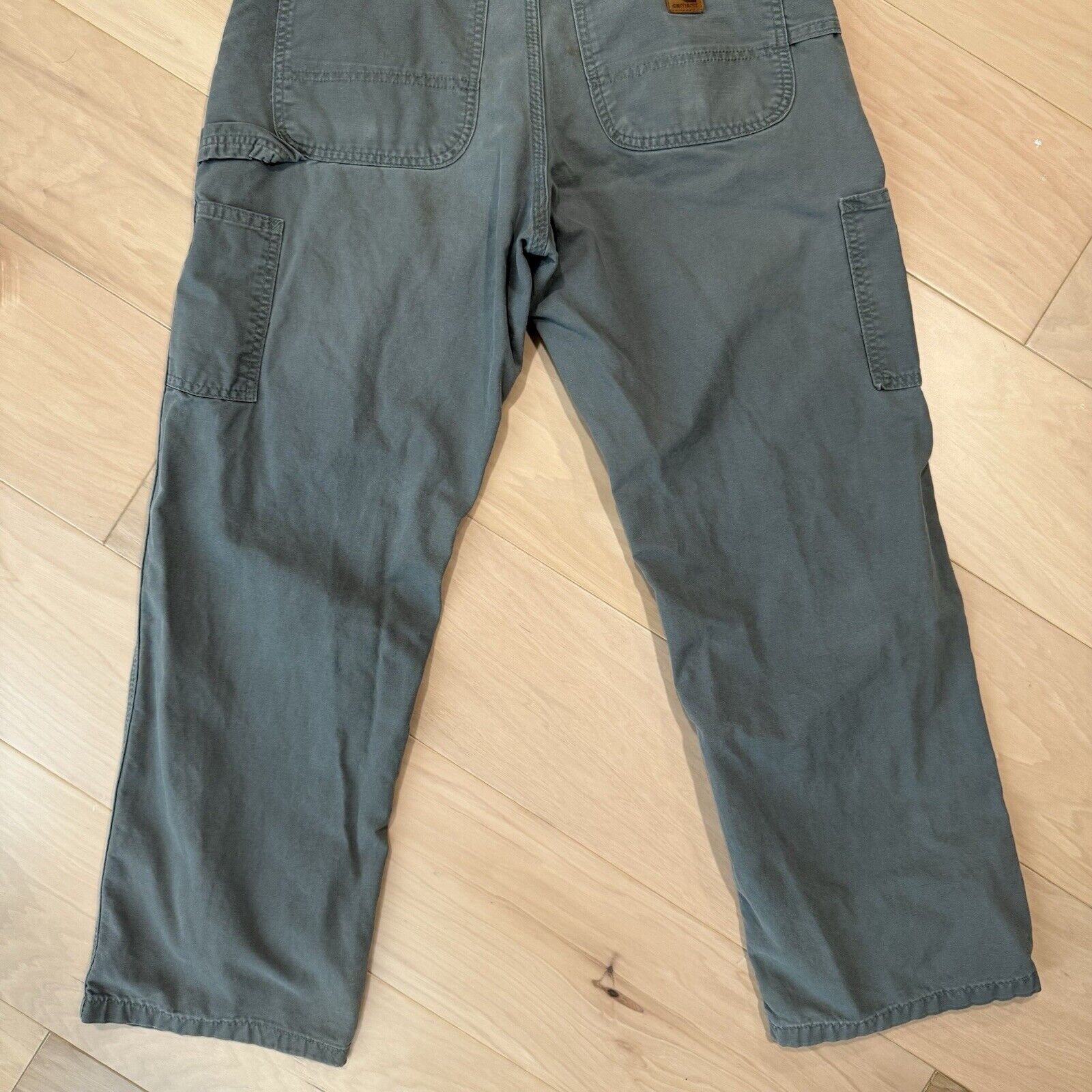 Carhartt × Vintage Vintage Carhartt Pants 32 Green Workwear Carpenters Single Size US 32 / EU 48 - 7 Thumbnail