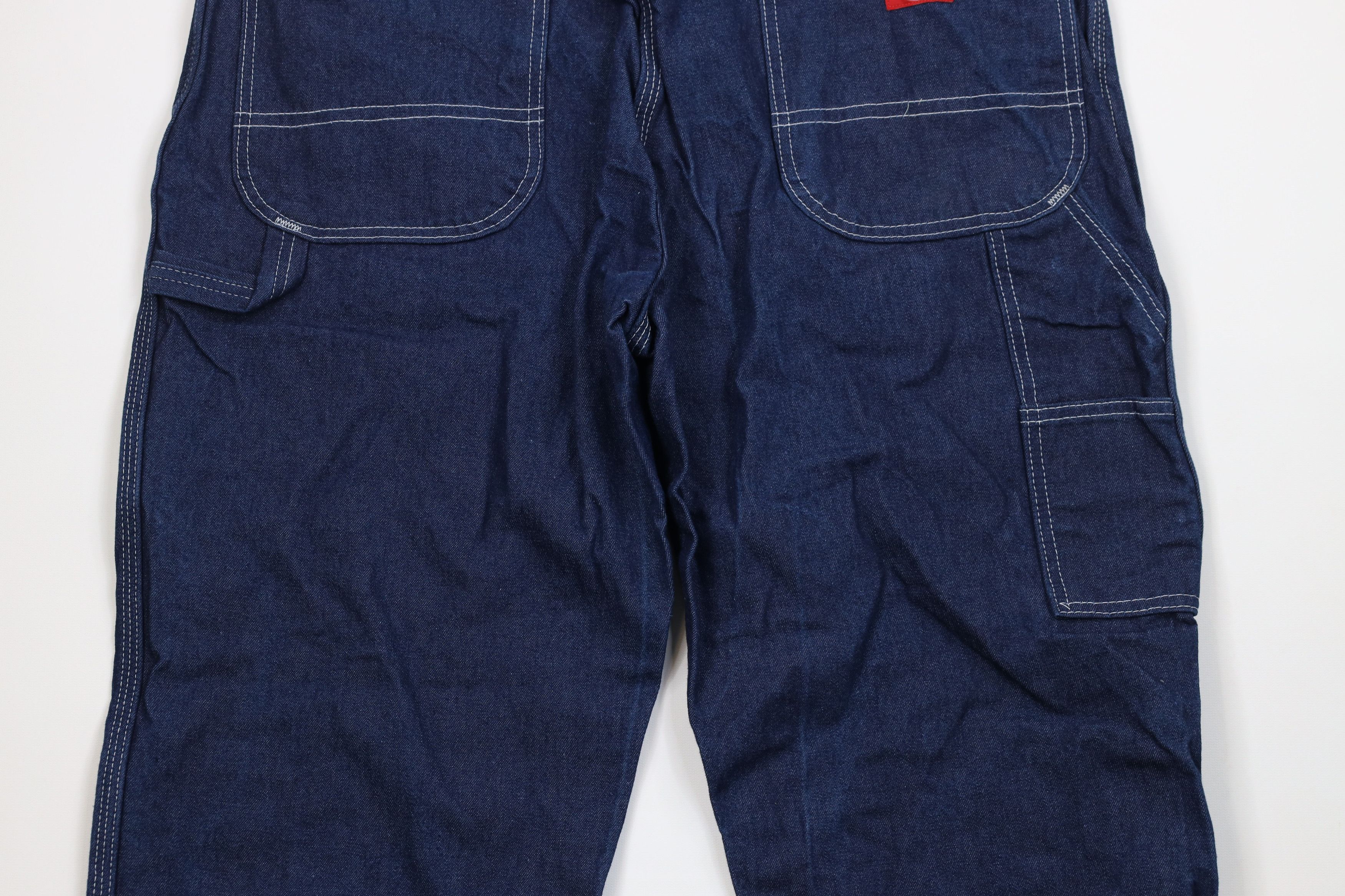 Dickies Vintage Dickies Wide Leg Dungaree Denim Jeans Indigo Size US 38 / EU 54 - 12 Thumbnail