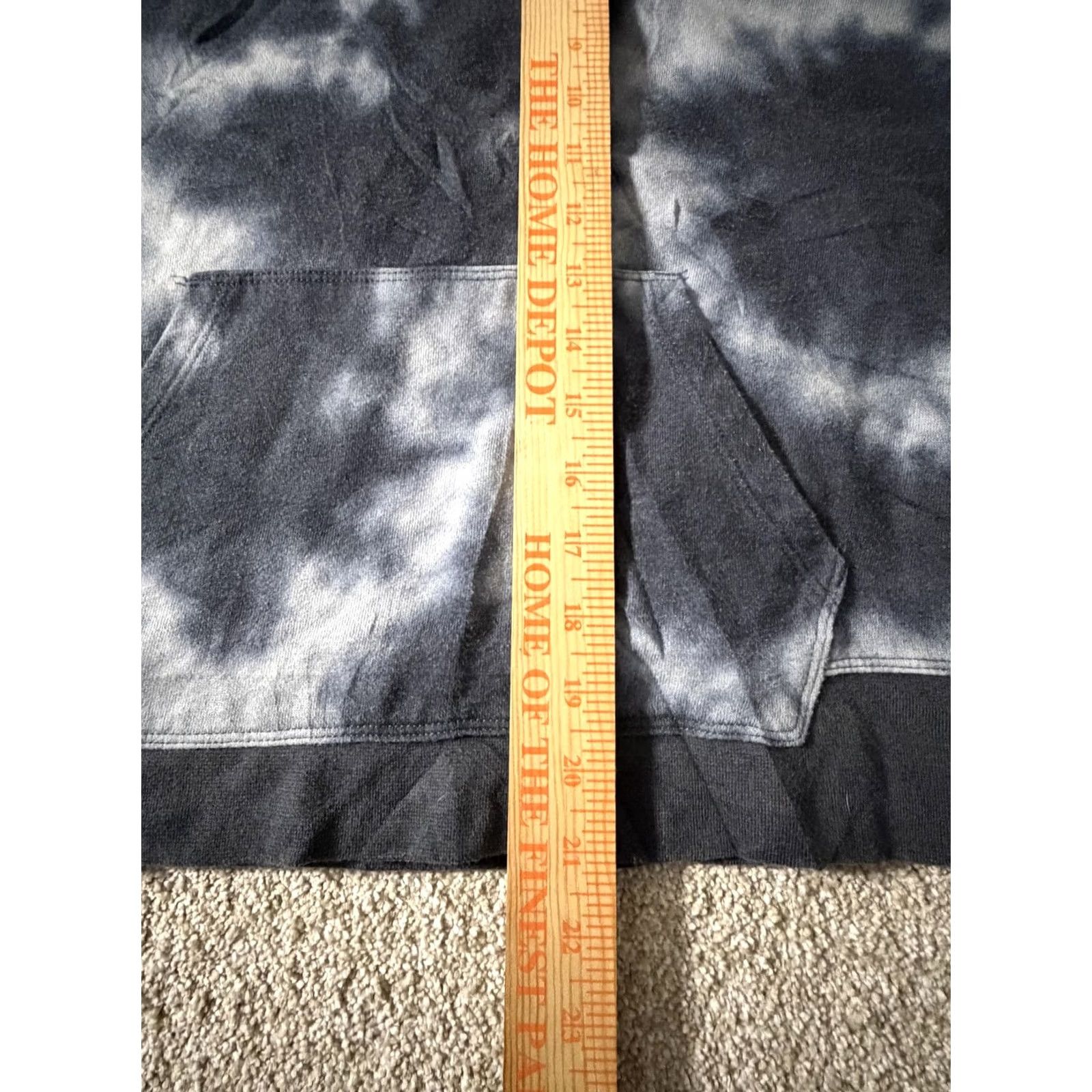 Champion Champion Hoodie Mens Medium Black Tie Dye Fleece Pullover Logo Sweatshirt Size US M / EU 48-50 / 2 - 6 Thumbnail