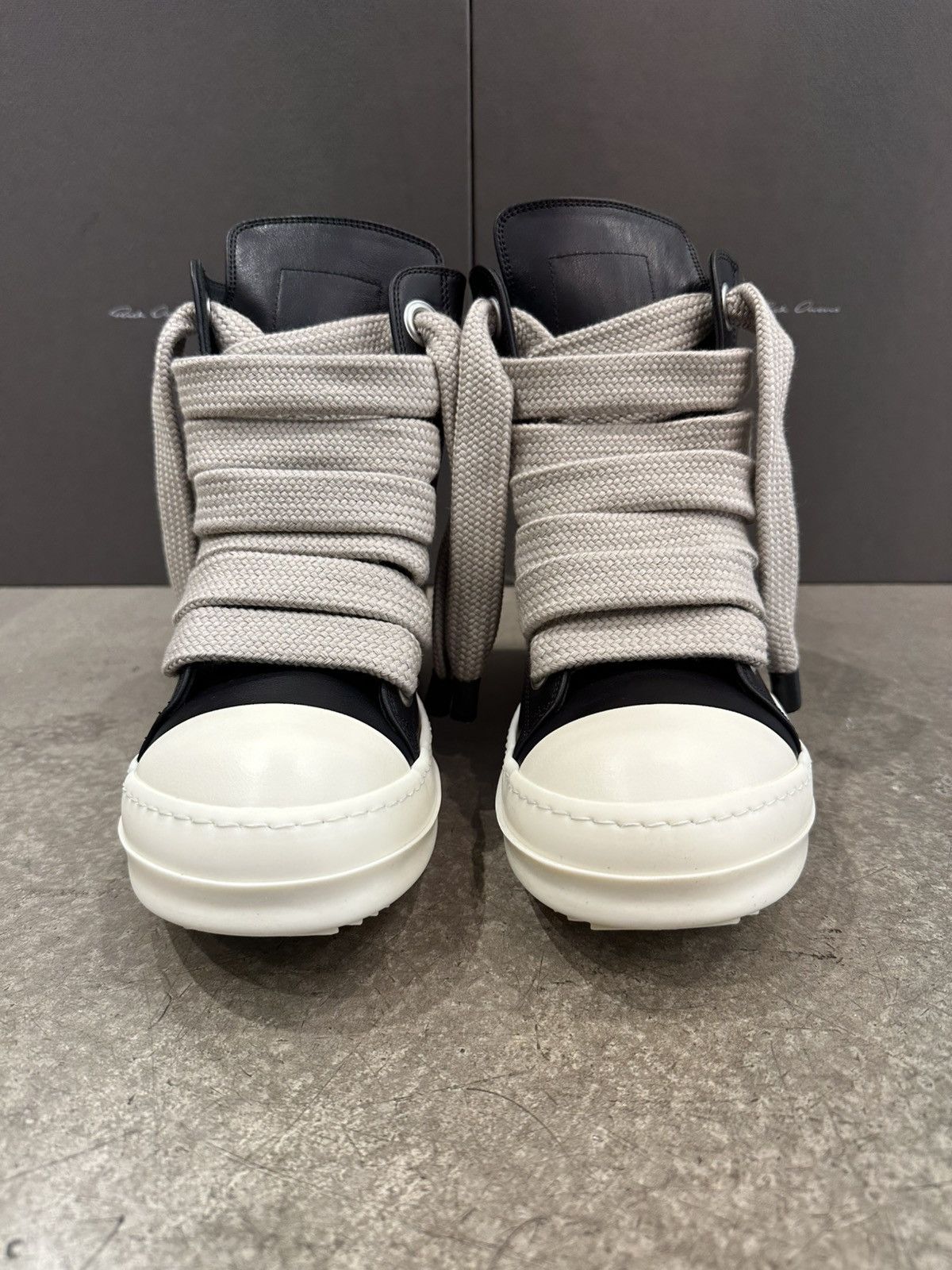Rick Owens RICK OWENS - Jumbo High Black Milk Size US 7 / EU 40 - 2 Thumbnail