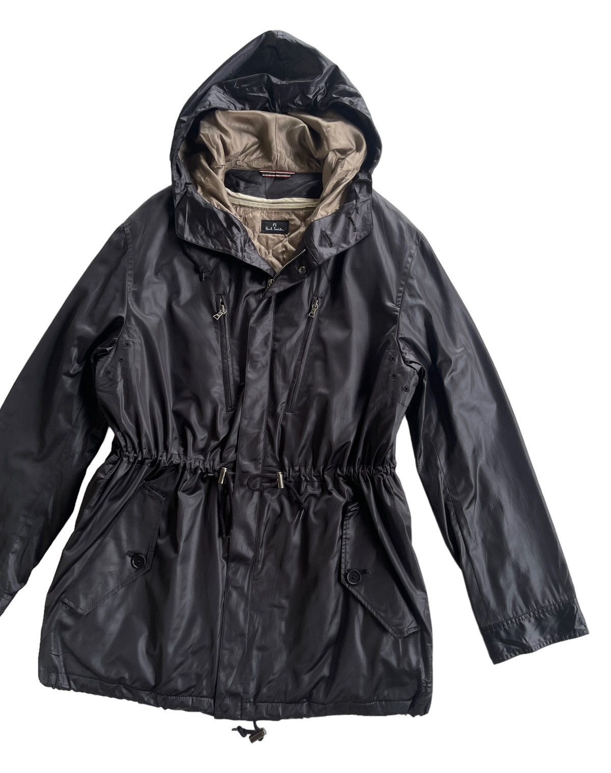 Paul Smith Paul Smith Solid Black Lined Hoodie Parkas Size US L / EU 52-54 / 3 - 7 Thumbnail