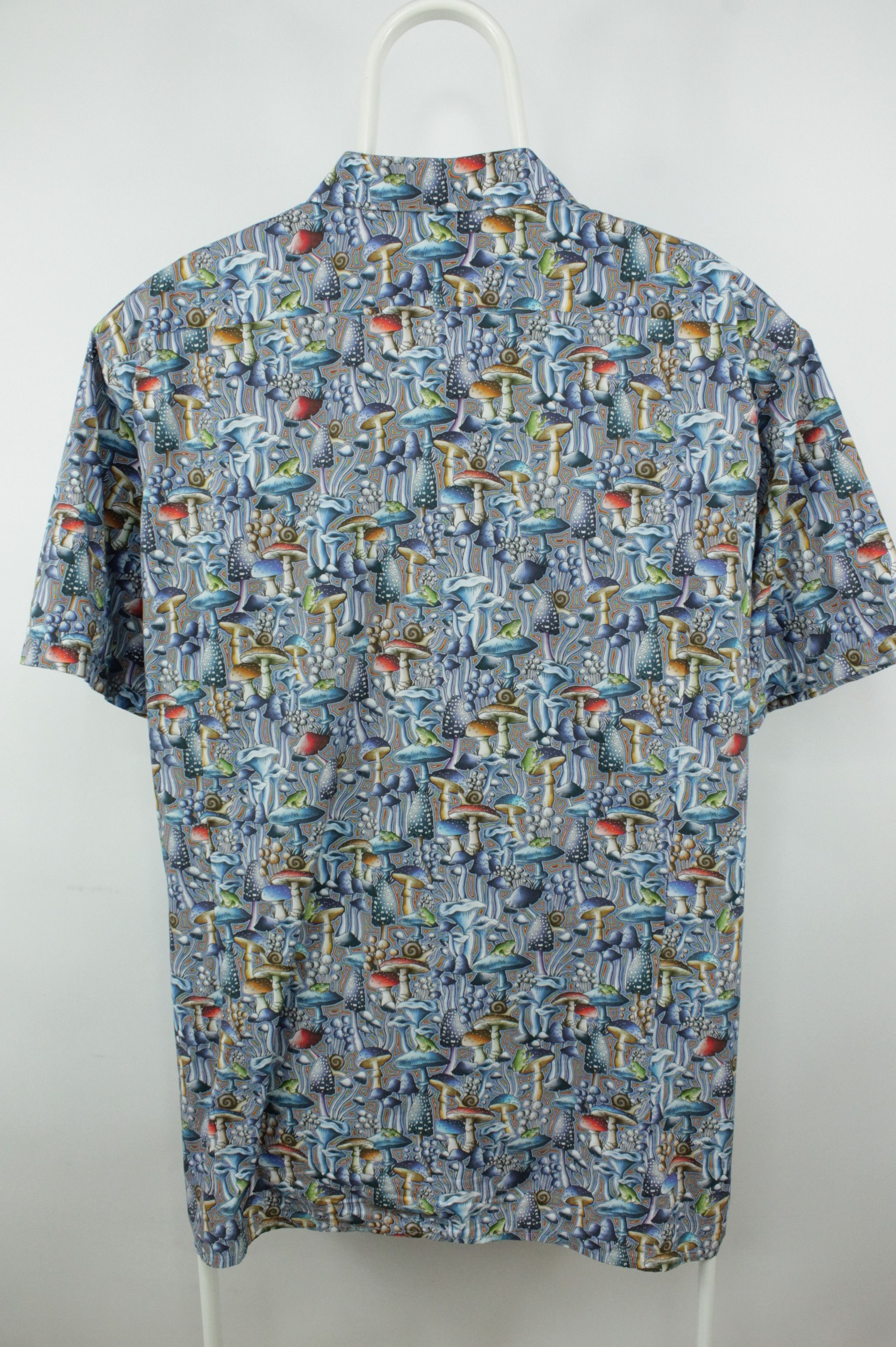 Designer David's-Mode Mushrooms Monogram Short Sleeve Shirt Men's Size US XL / EU 56 / 4 - 6 Thumbnail