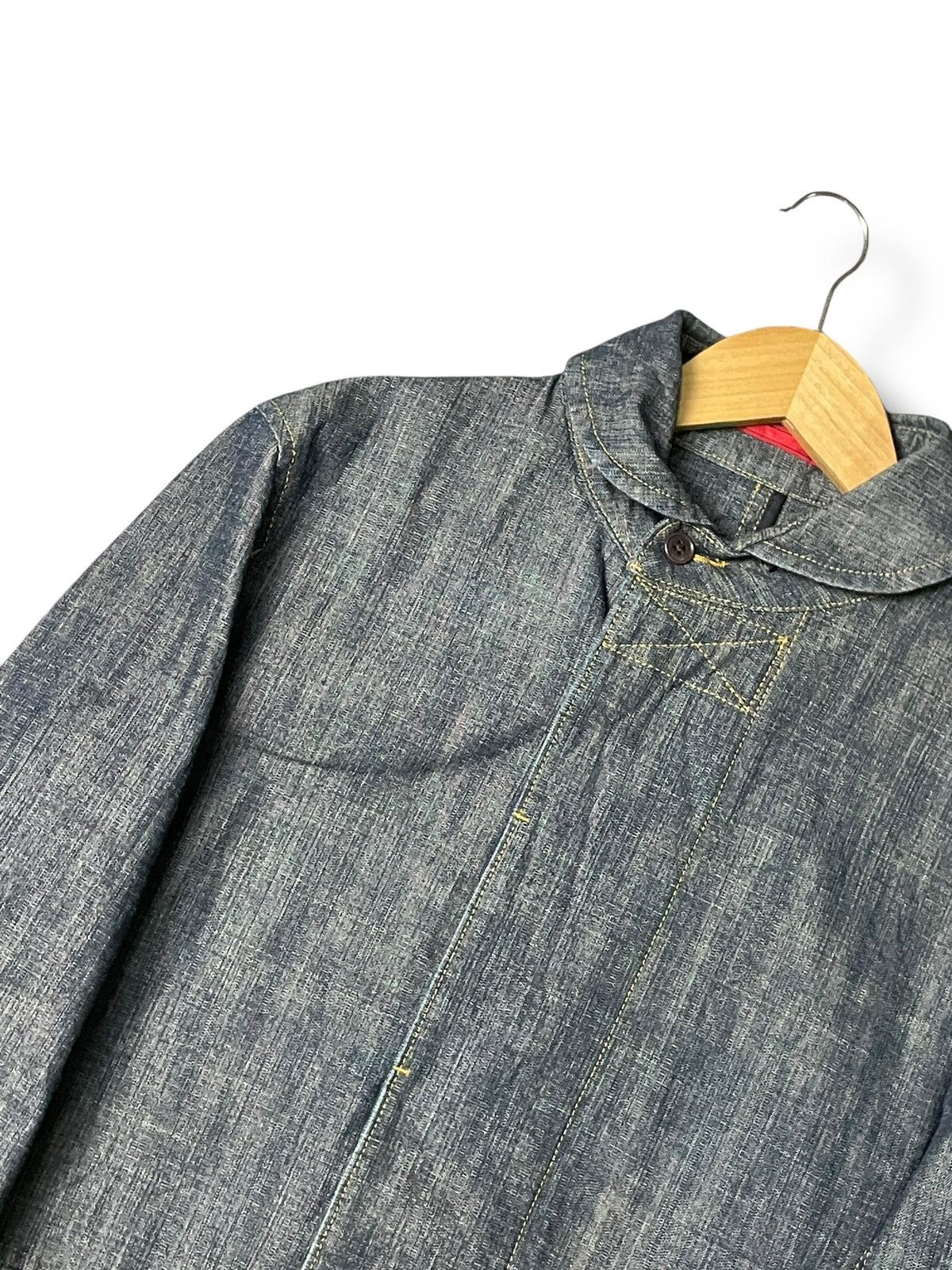 Japanese Brand × Vintage Vintage 23 Homme Hidden Button Denim Jacket (83) Size US XXS / EU 40 - 2 Thumbnail