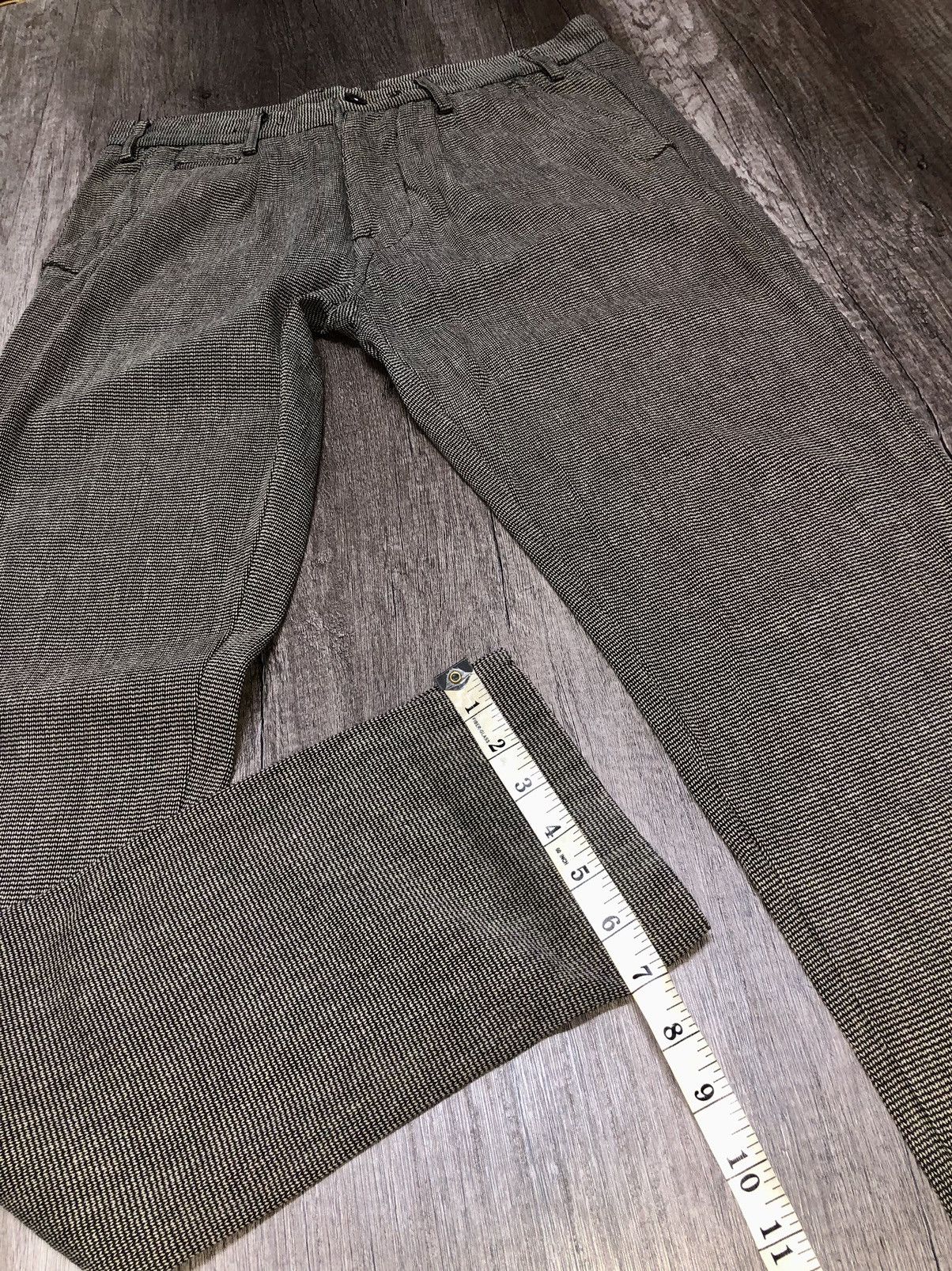 Designer VINTAGE DEVRED BUCKLE BACK SMART CASUAL PANT Size US 32 / EU 48 - 24 Thumbnail